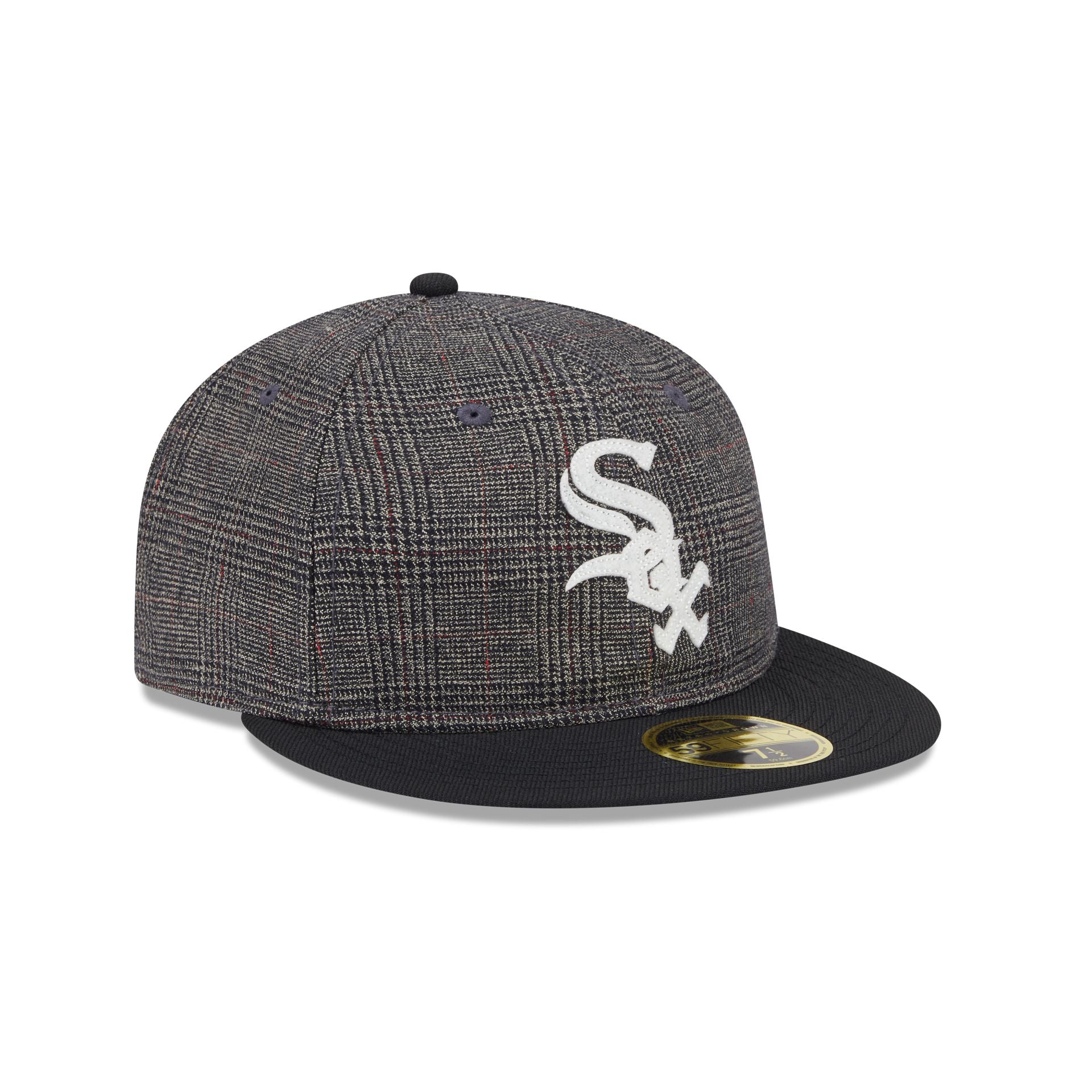 Chicago White Sox Plaid Retro Crown 59FIFTY Fitted Hat - Image 3