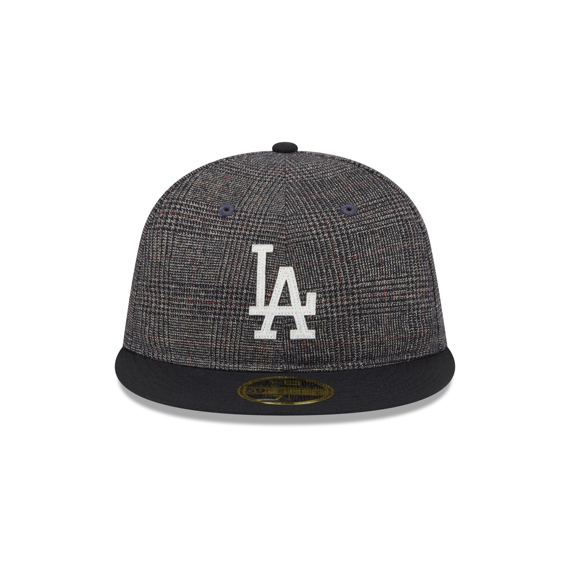 Los Angeles Dodgers Plaid Retro Crown 59FIFTY Fitted Hat - Image 2