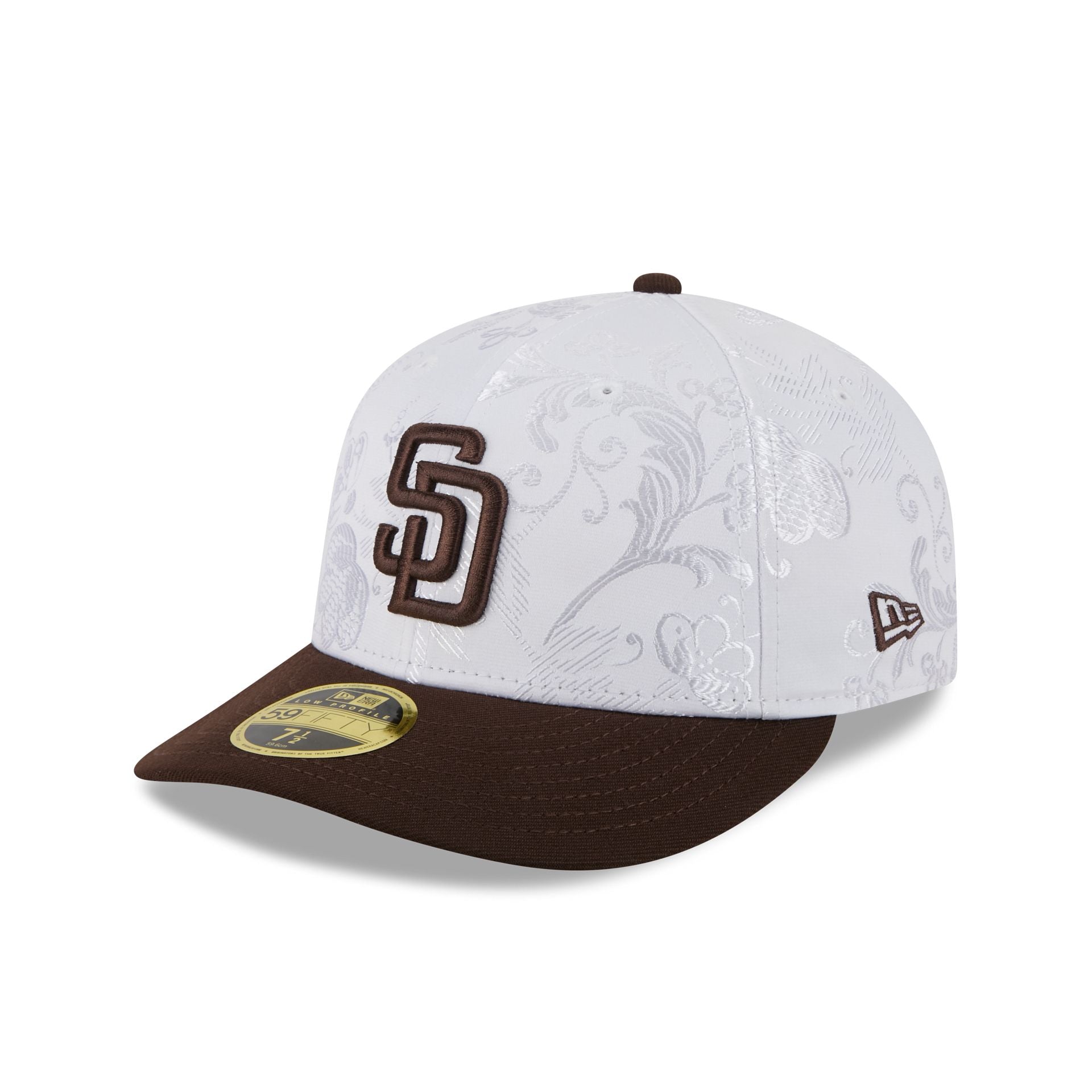 San Diego Padres Floral Shine Low Profile 59FIFTY Fitted Hat