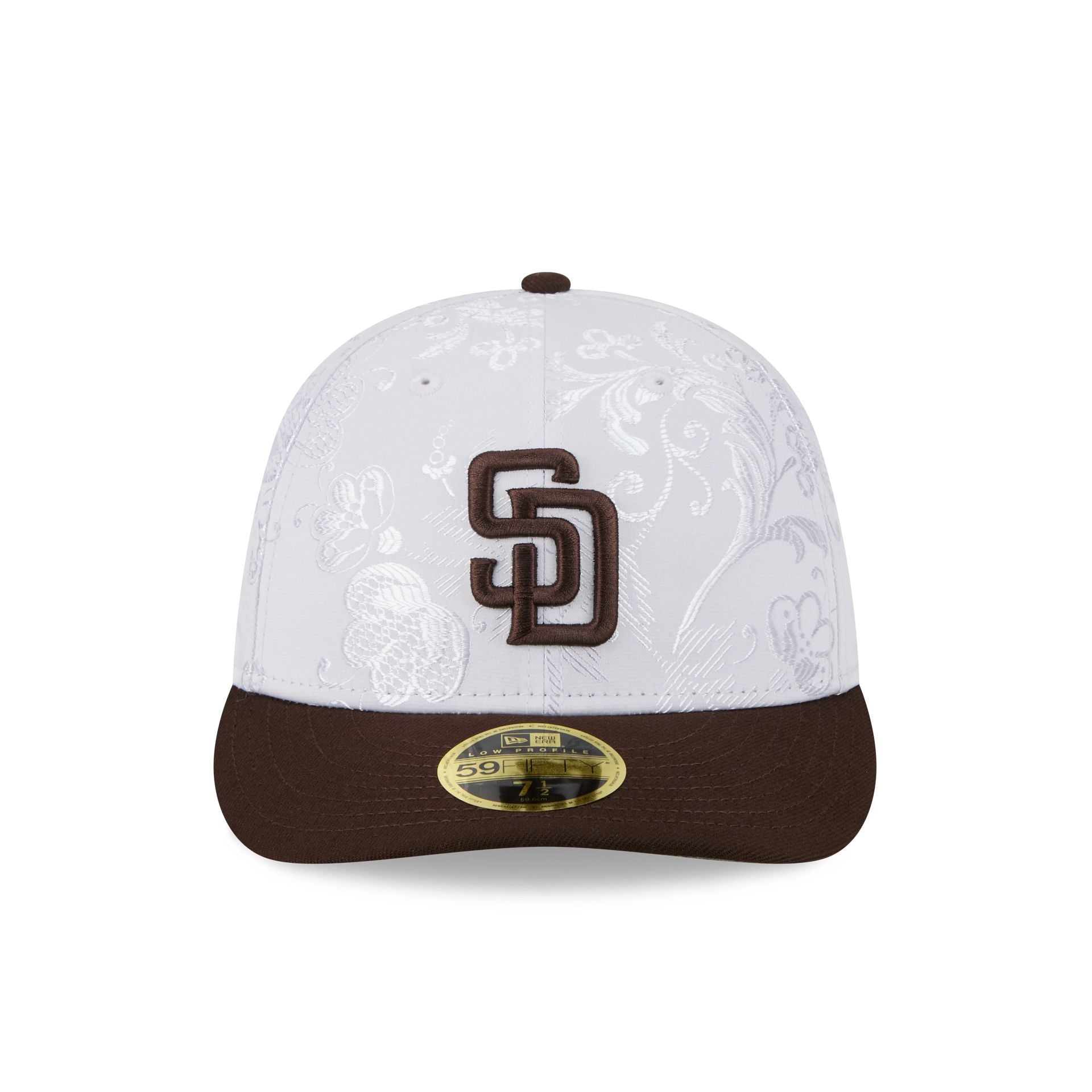 San Diego Padres Floral Shine Low Profile 59FIFTY Fitted Hat - Image 2