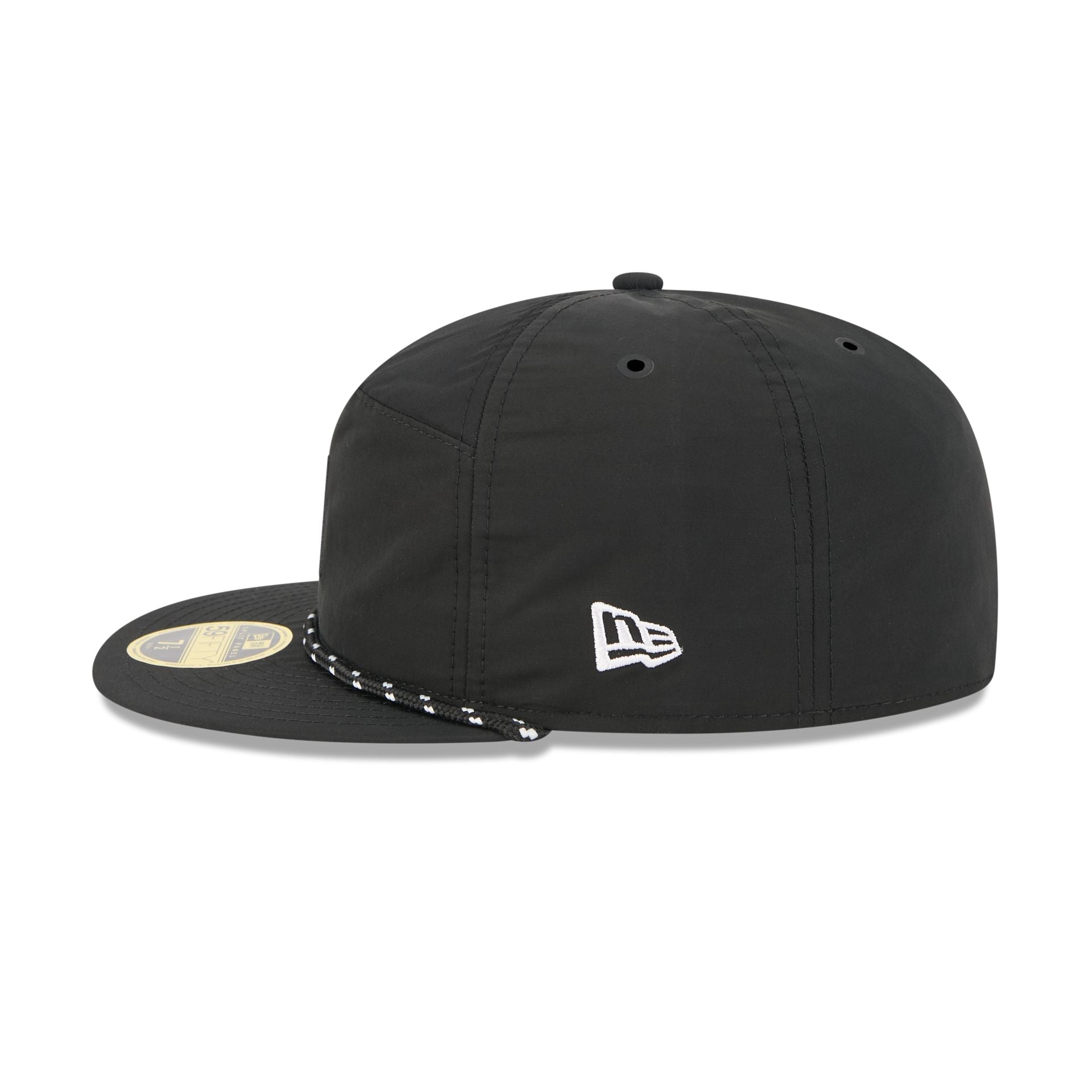 San Diego Padres Black Poly Rope Split Panel 59FIFTY Fitted Hat - Image 4