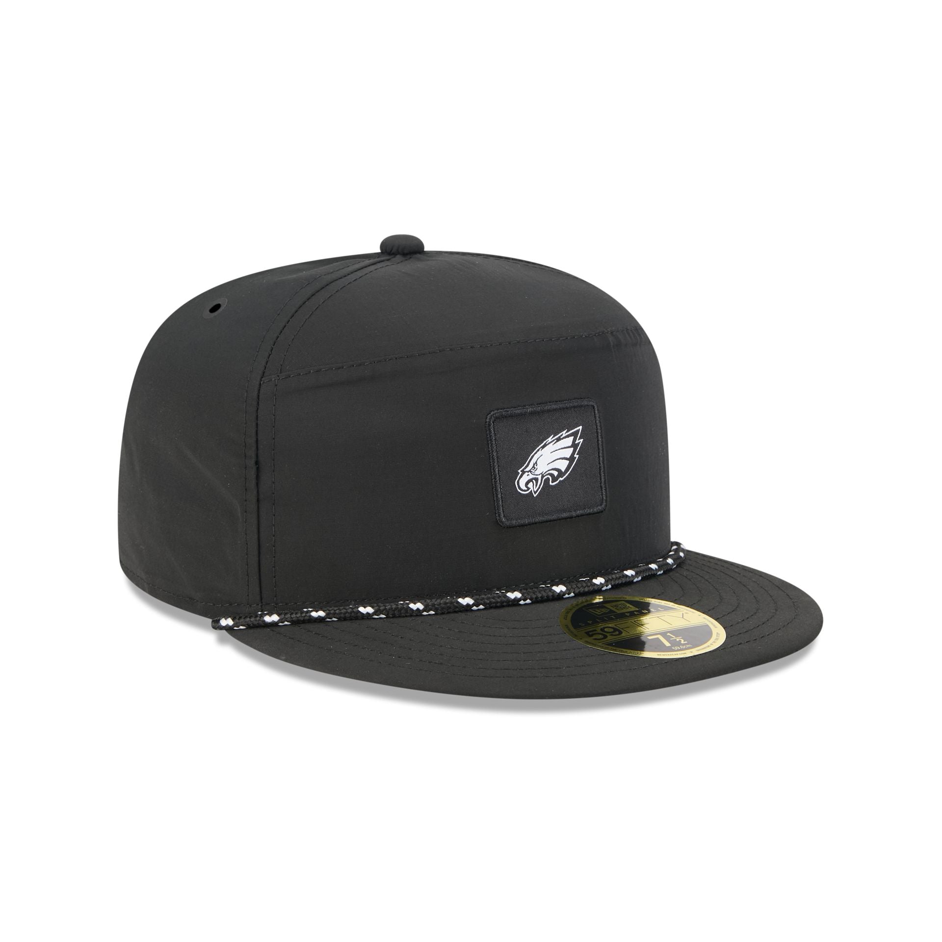 Philadelphia Eagles Black Poly Rope Split Panel 59FIFTY Fitted Hat - Image 3