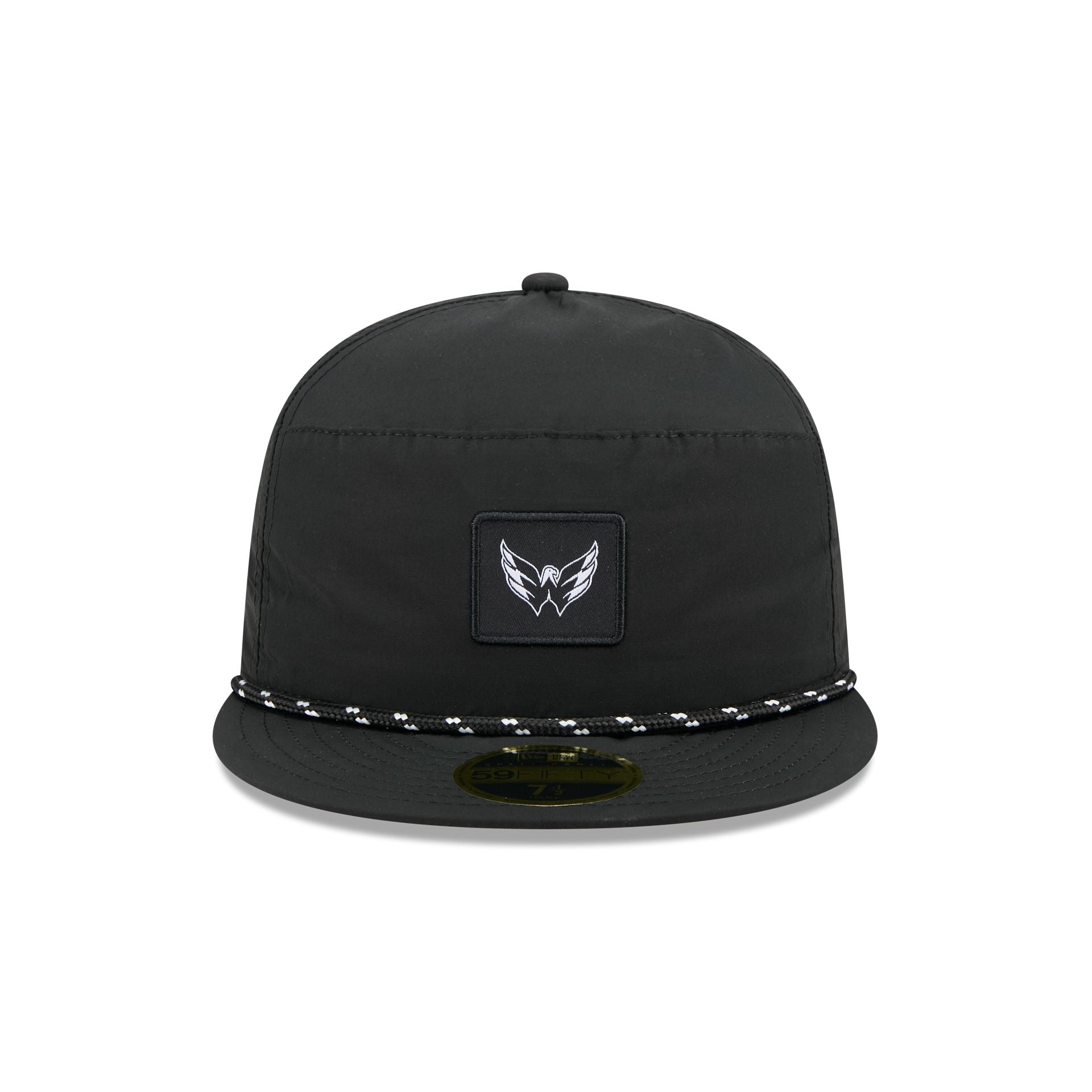 Washington Capitals Black Poly Rope Split Panel 59FIFTY Fitted Hat - Image 2