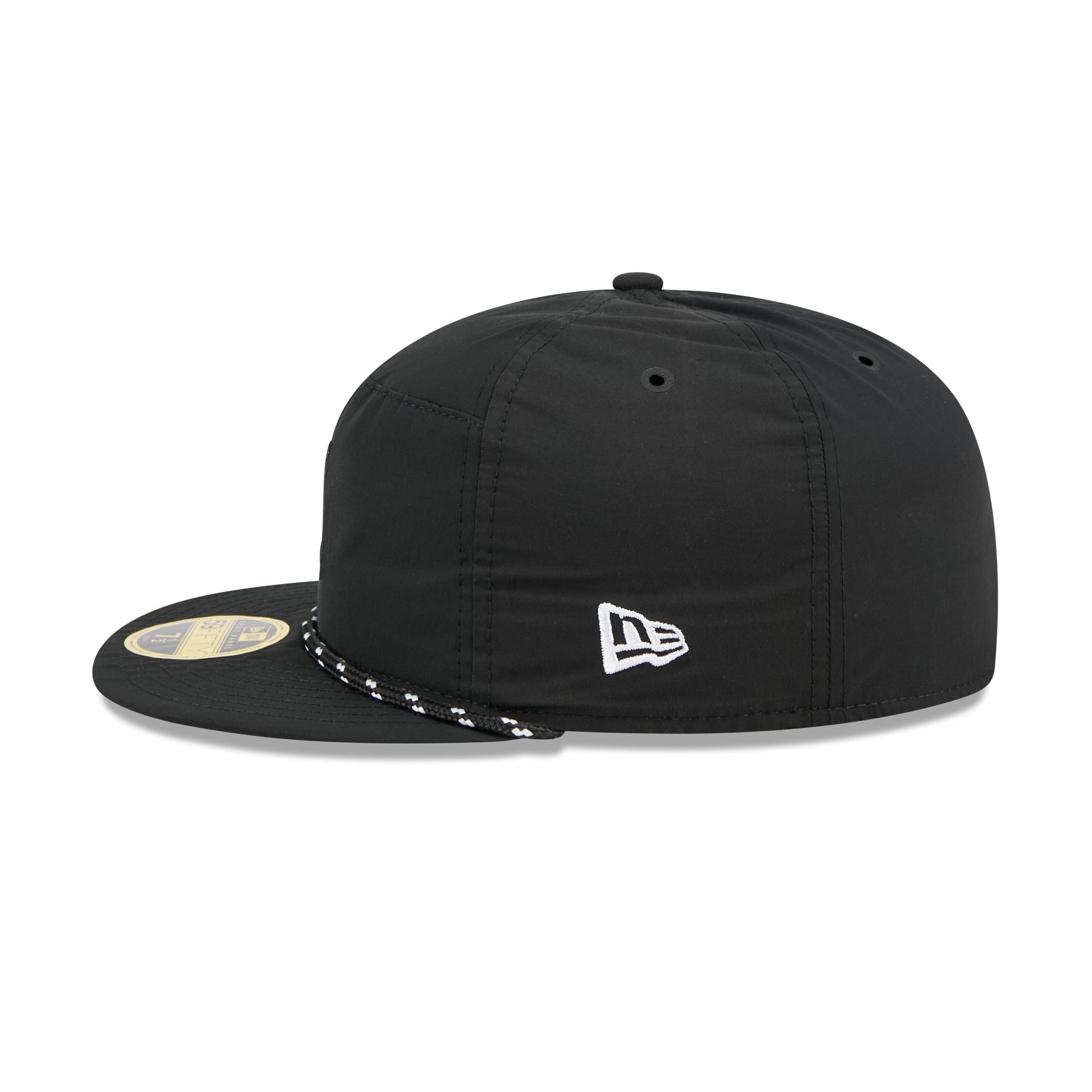 Washington Capitals Black Poly Rope Split Panel 59FIFTY Fitted Hat - Image 4