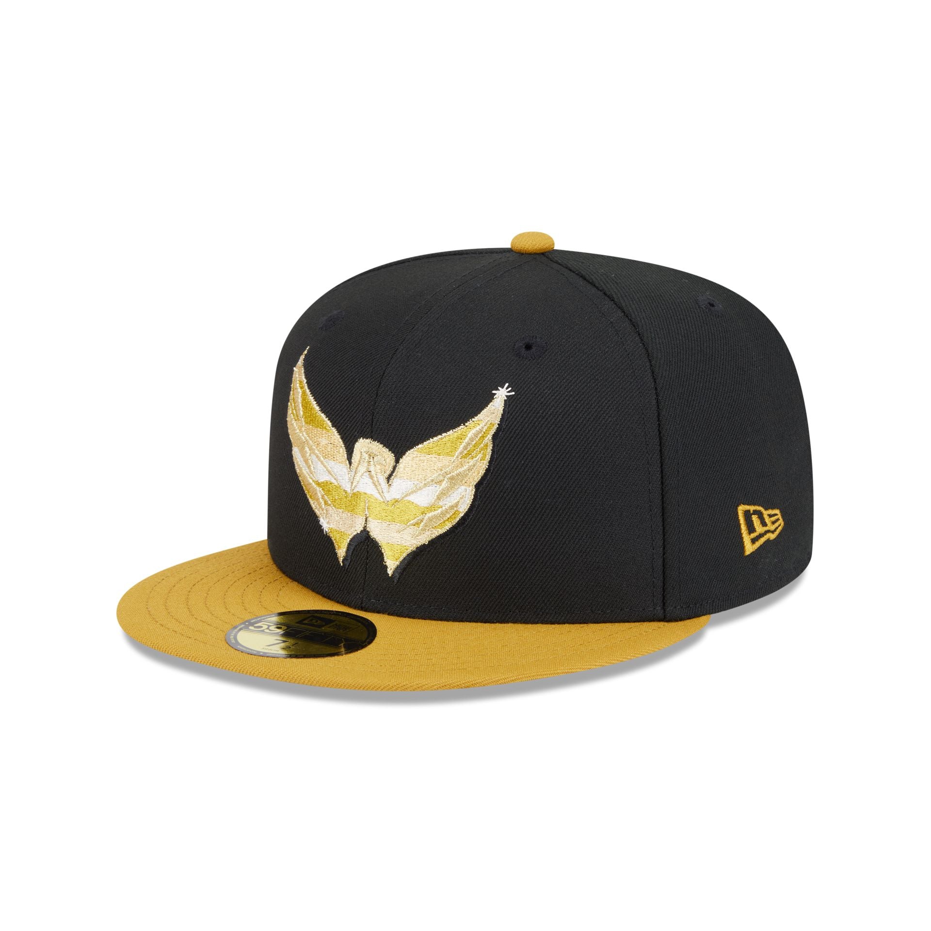 Washington Capitals Metallic Gold Logo 59FIFTY Fitted Hat