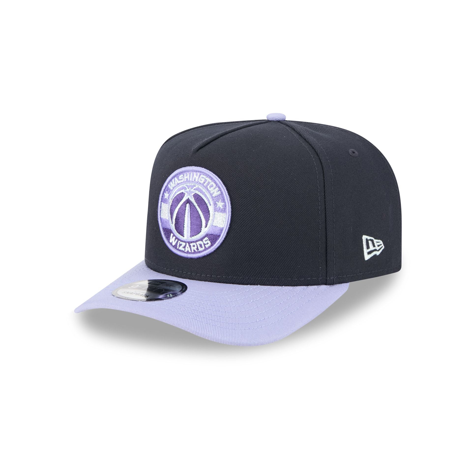 Washington Wizards Navy Lavender 9FIFTY A-Frame Snapback Hat - Image 3