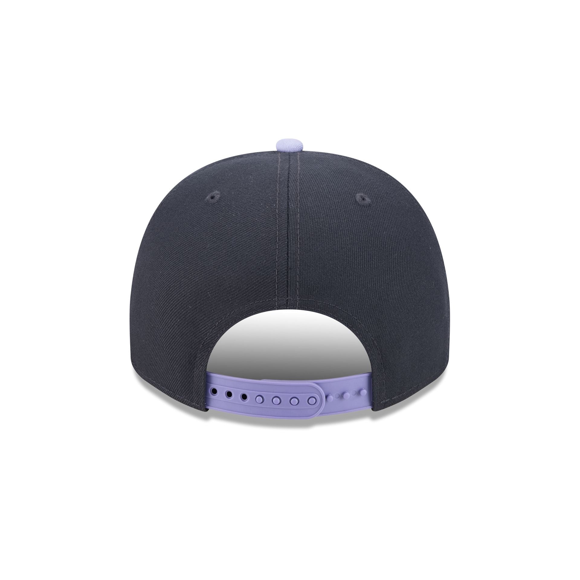 Golden State Warriors Navy Lavender 9FIFTY A-Frame Snapback Hat - Image 6