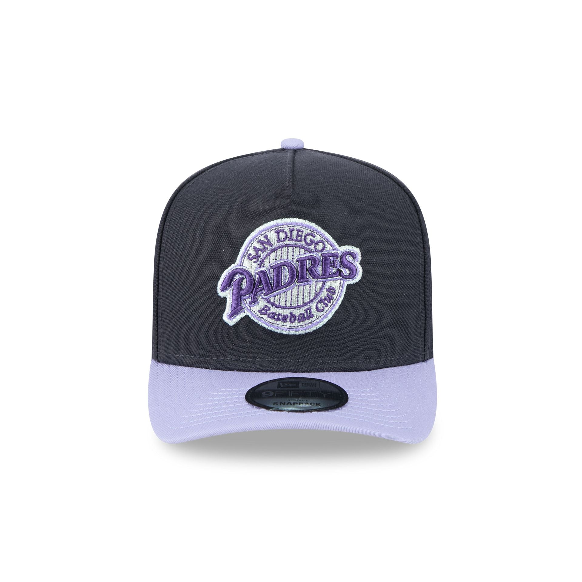 San Diego Padres Navy Lavender 9FIFTY A-Frame Snapback Hat - Image 2