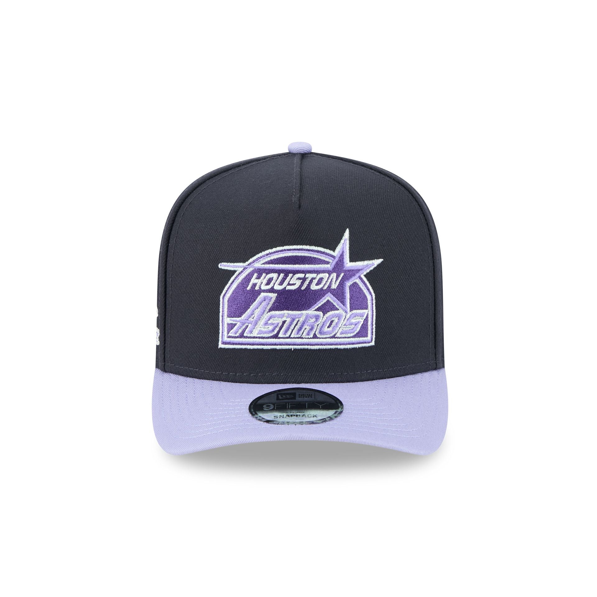 Houston Astros Navy Lavender 9FIFTY A-Frame Snapback Hat - Image 2
