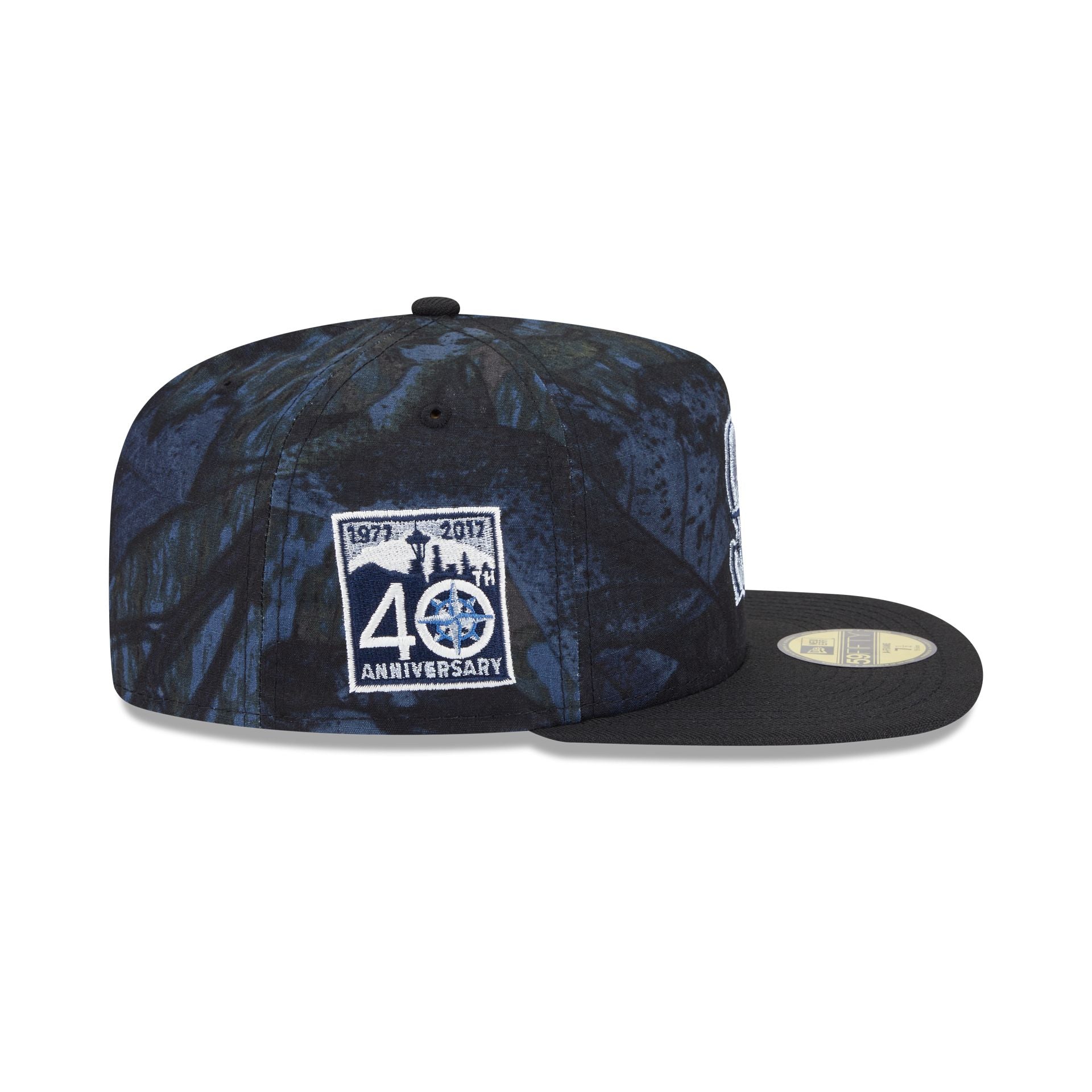 Just Caps Ripstop Camo Seattle Mariners 59FIFTY A-Frame Fitted Hat - Image 4