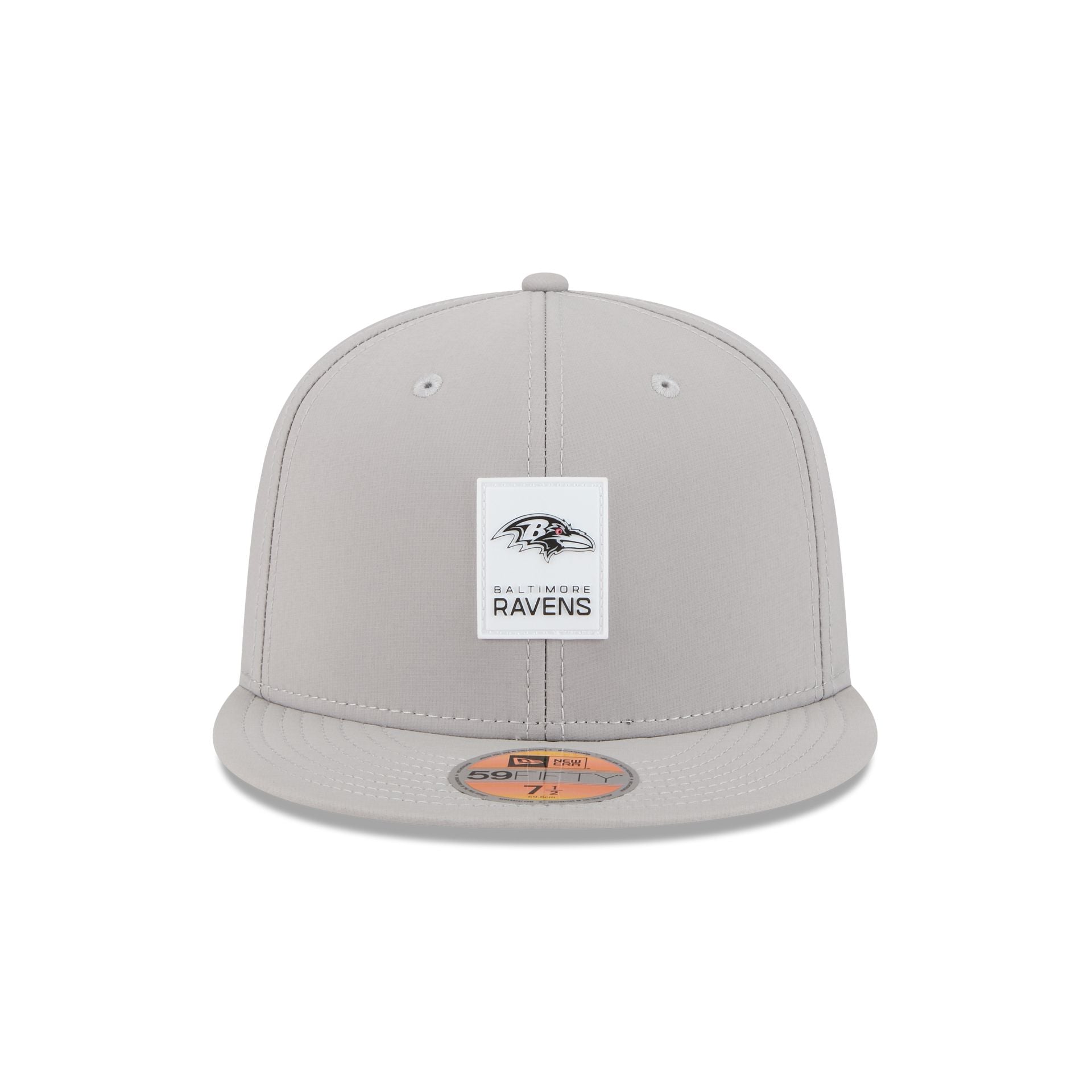 Baltimore Ravens 2025 Sideline Hot Weather Gray 59FIFTY Fitted Hat - Image 2