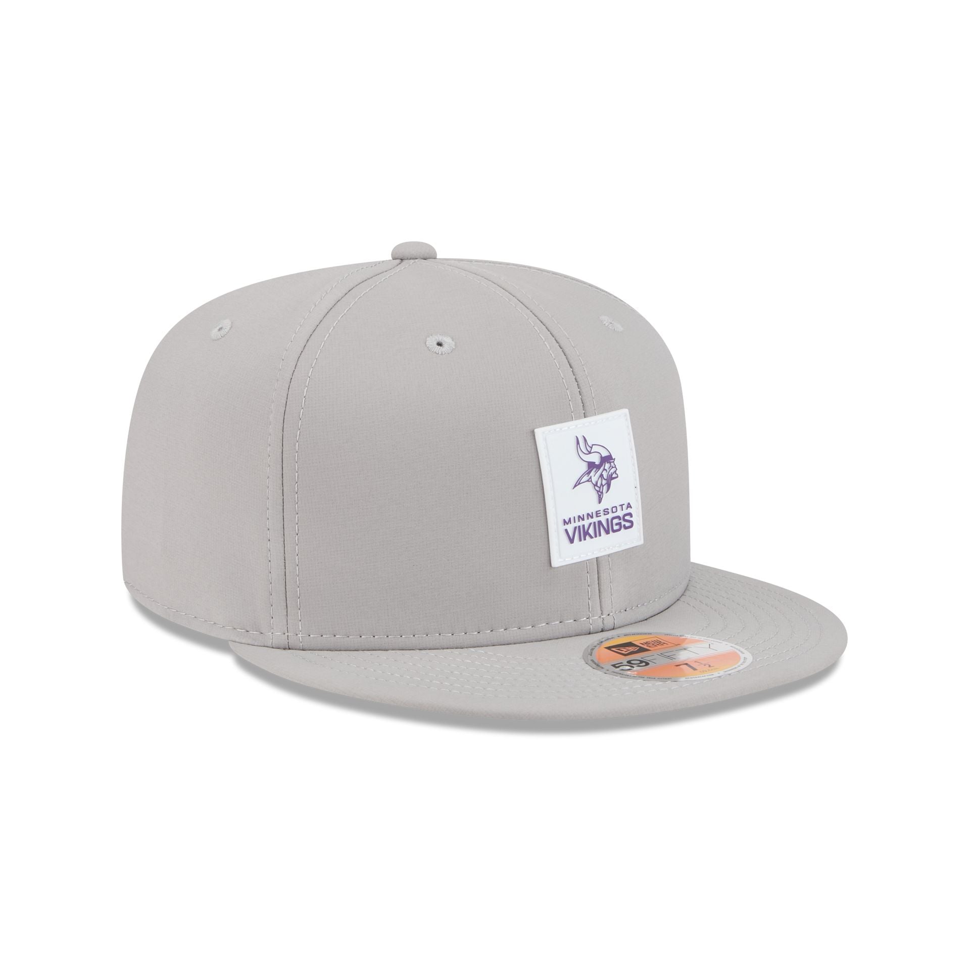 Minnesota Vikings 2025 Sideline Hot Weather Gray 59FIFTY Fitted Hat - Image 3