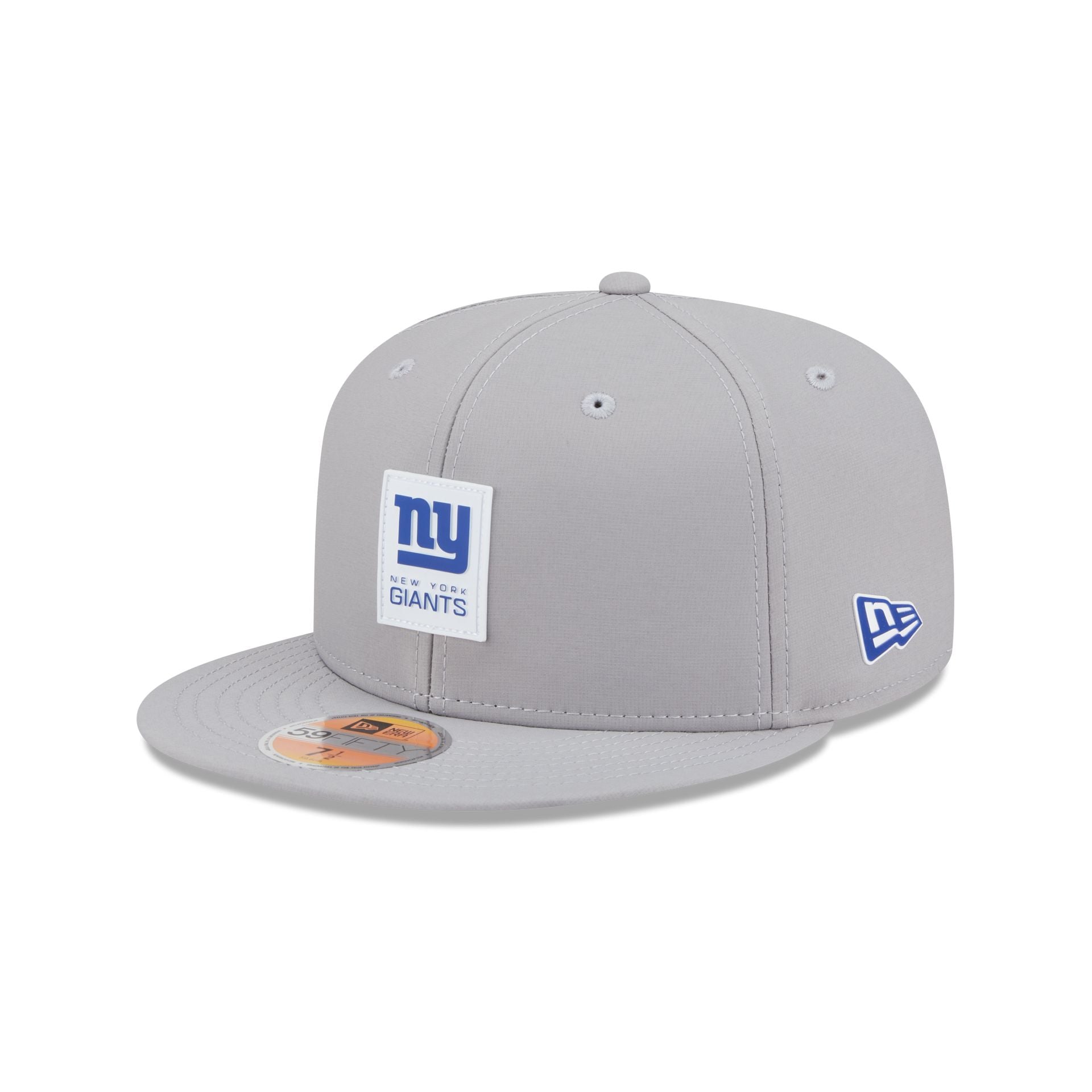 New York Giants 2025 Sideline Hot Weather Gray 59FIFTY Fitted Hat
