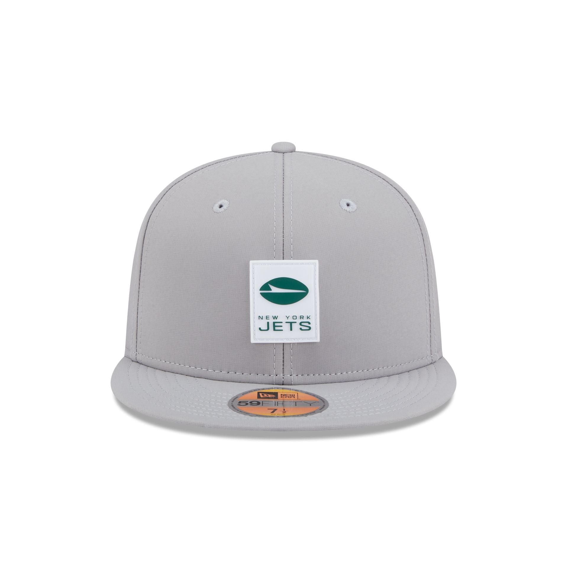 New York Jets 2025 Sideline Hot Weather Gray 59FIFTY Fitted Hat - Image 2