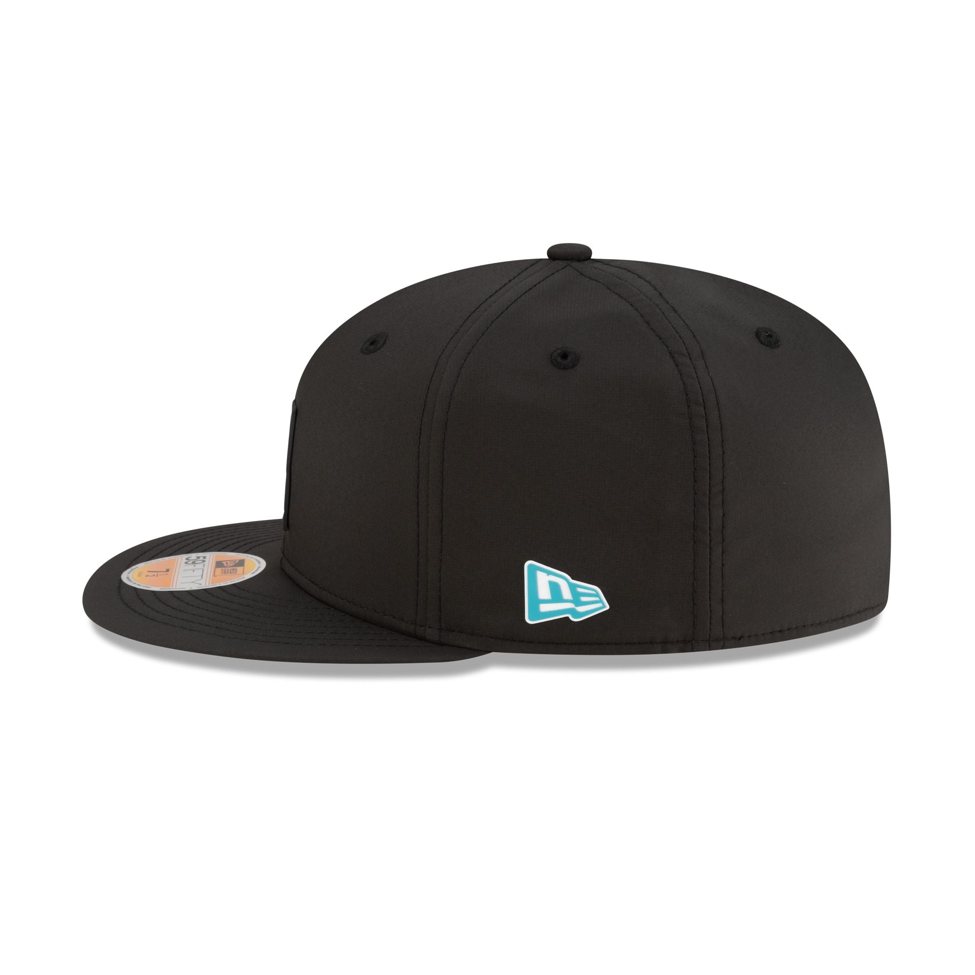 Miami Dolphins 2025 Sideline Hot Weather Black 59FIFTY Fitted Hat - Image 4