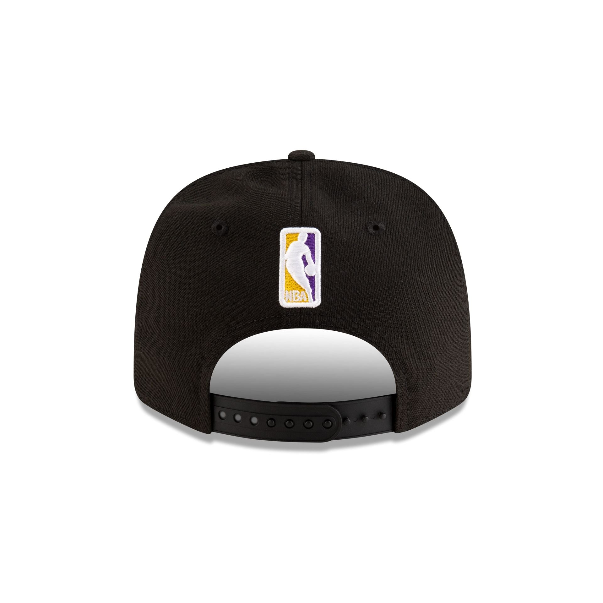 Los Angeles Lakers Team Black 9SEVENTY Stretch-Snap Hat - Image 6