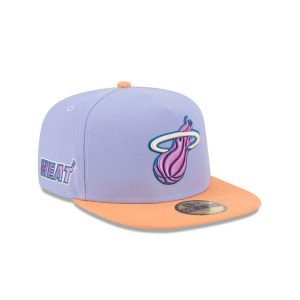 Miami Heat Lavender 59FIFTY A-Frame Fitted Hat