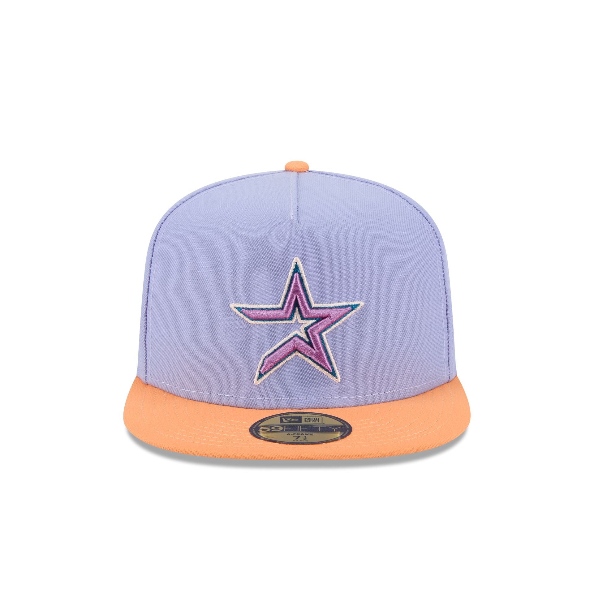 Houston Astros Lavender 59FIFTY A-Frame Fitted Hat - Image 2