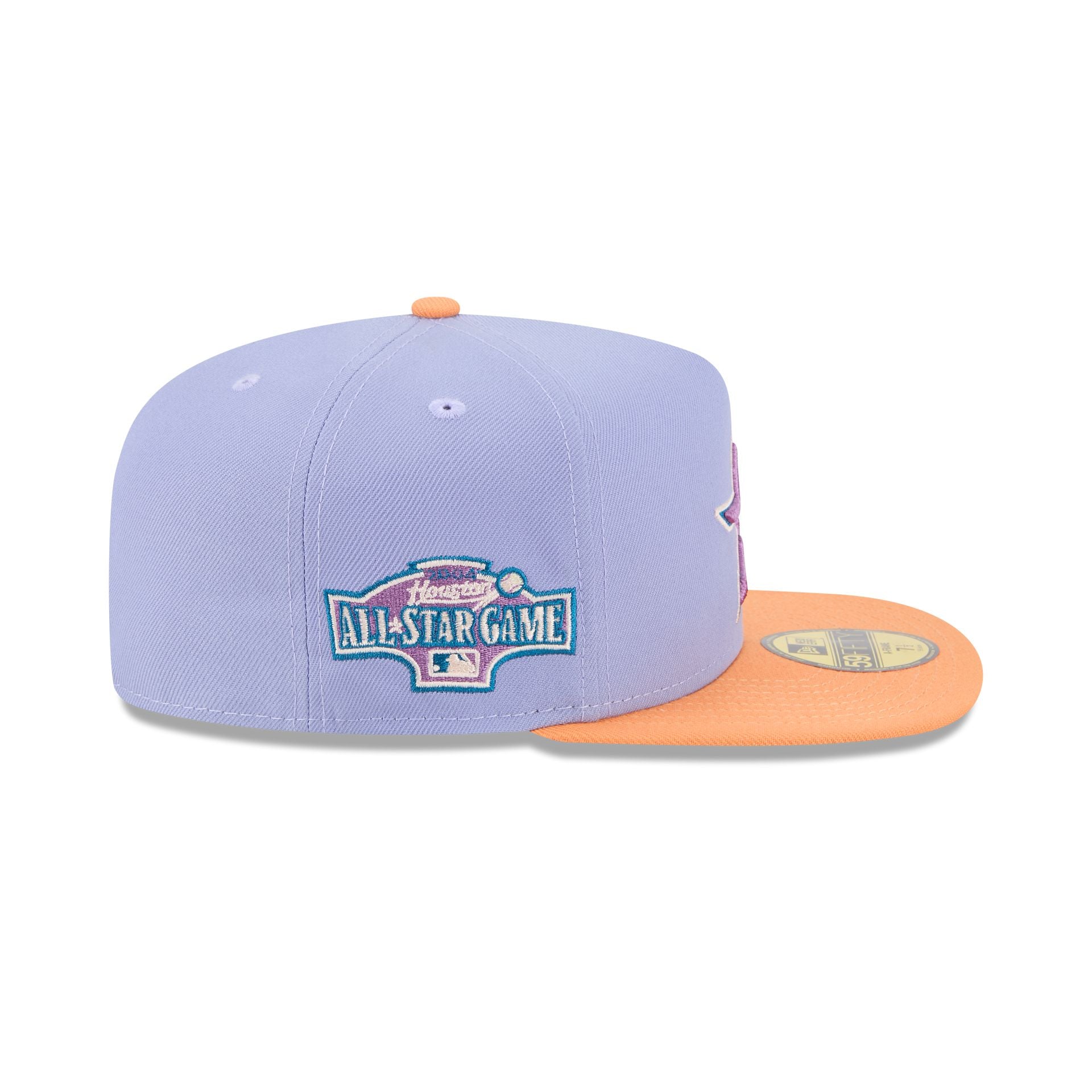 Houston Astros Lavender 59FIFTY A-Frame Fitted Hat - Image 4