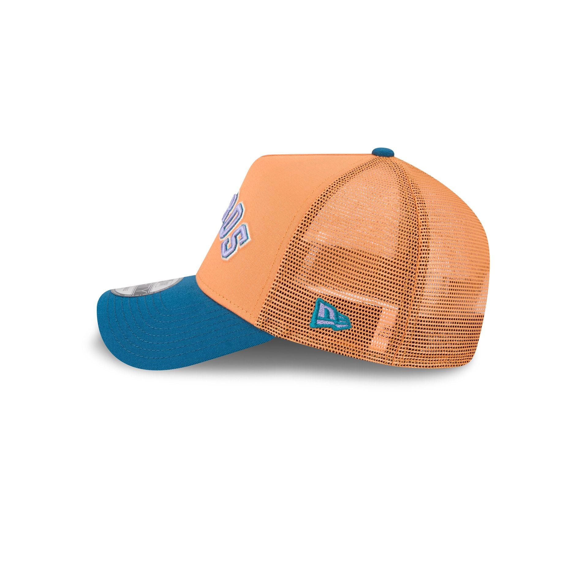 Houston Astros Orange Glaze 9FORTY A-Frame Trucker Hat - Image 4