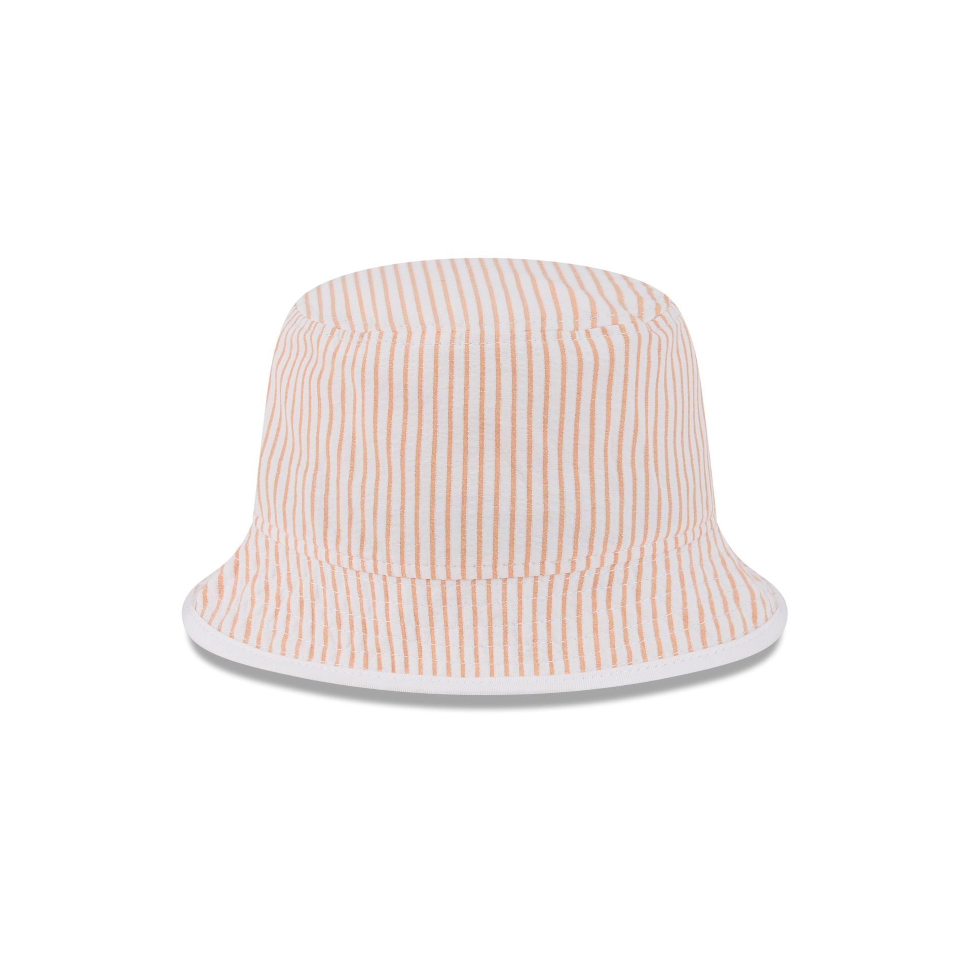 New Era Cap Orange Pinstripe Bucket Hat - Image 2