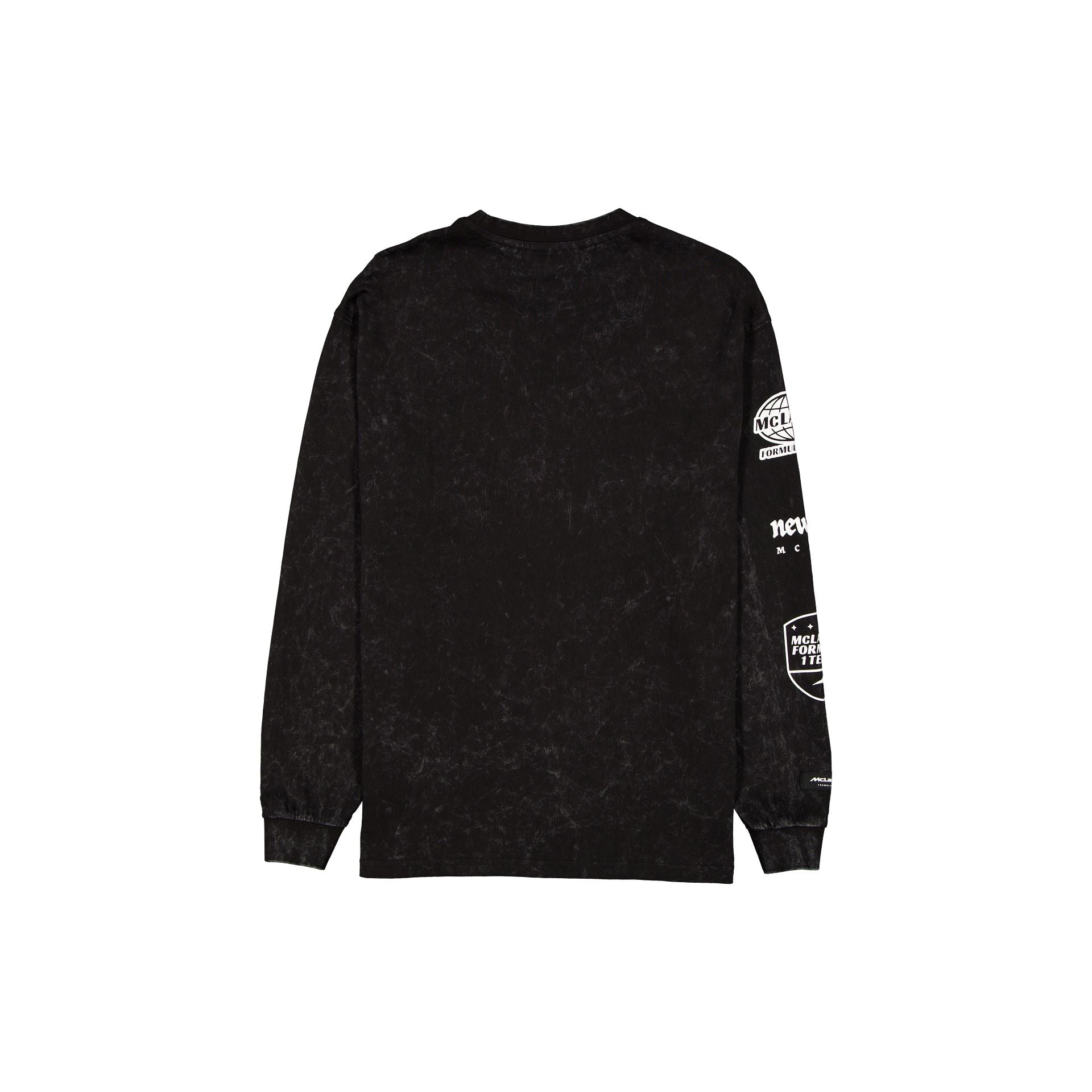 McLaren Formula 1 Team Pigment Wash Black Long Sleeve T-Shirt - Image 2
