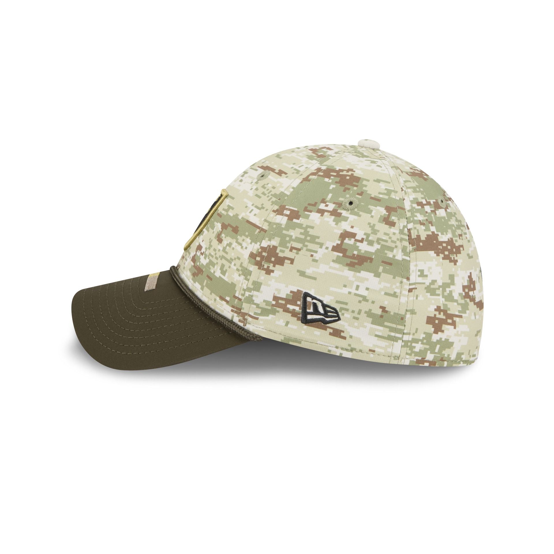 Las Vegas Raiders 2025 Salute to Service Digi Camo 39THIRTY Stretch Fit Hat - Image 5