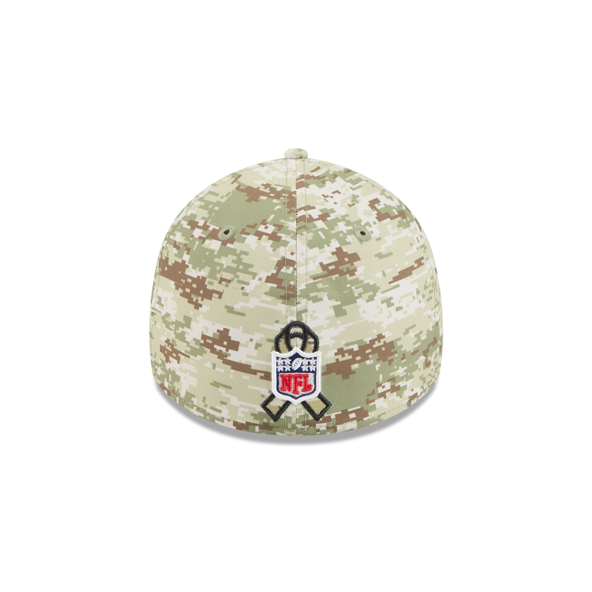 Las Vegas Raiders 2025 Salute to Service Digi Camo 39THIRTY Stretch Fit Hat - Image 6