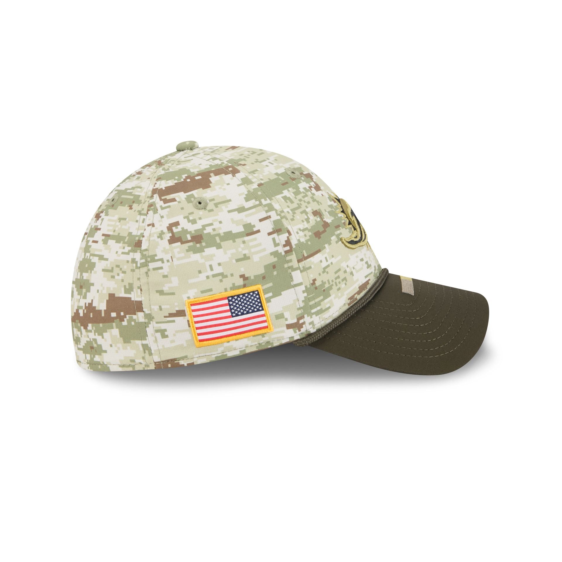 Miami Dolphins 2025 Salute to Service Digi Camo 39THIRTY Stretch Fit Hat - Image 4