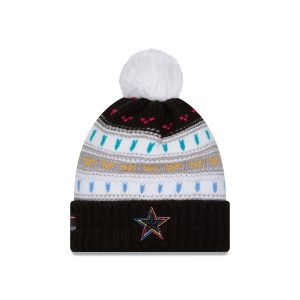 Dallas Cowboys 2025 Crucial Catch Women's Pom Knit Hat
