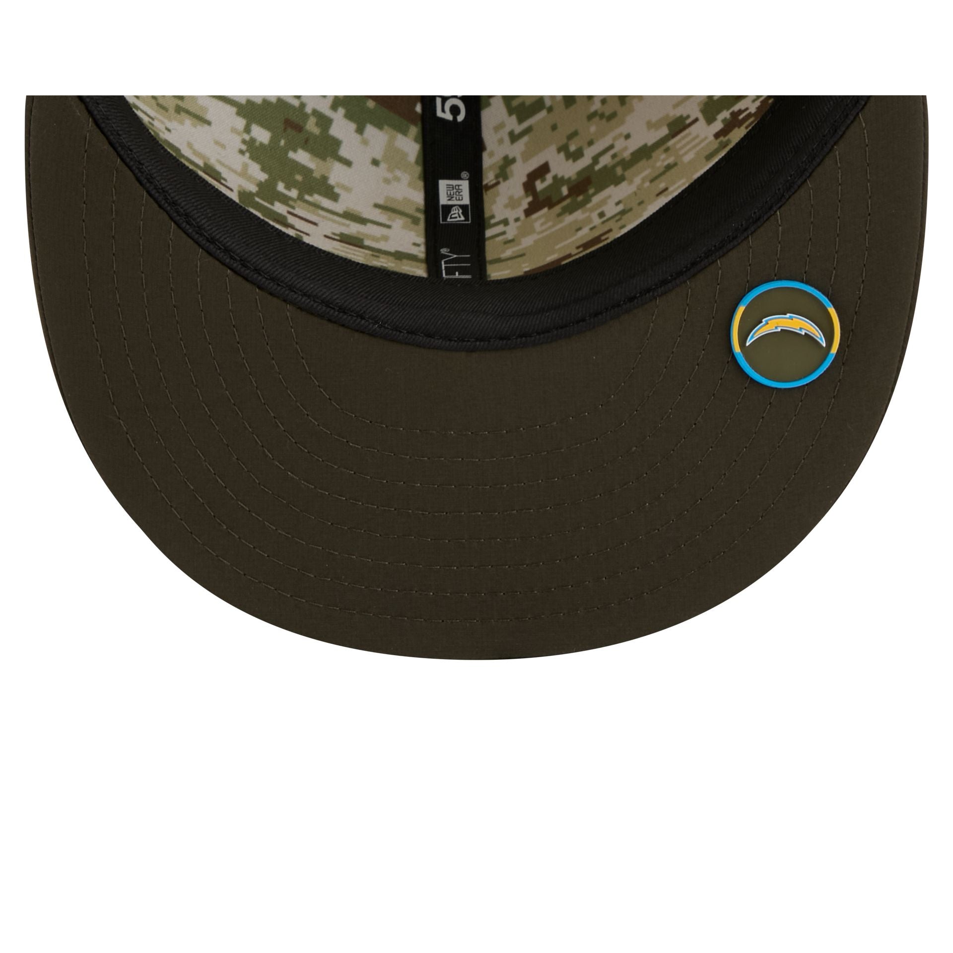 Los Angeles Chargers 2025 Salute to Service 59FIFTY Fitted Hat - Image 7