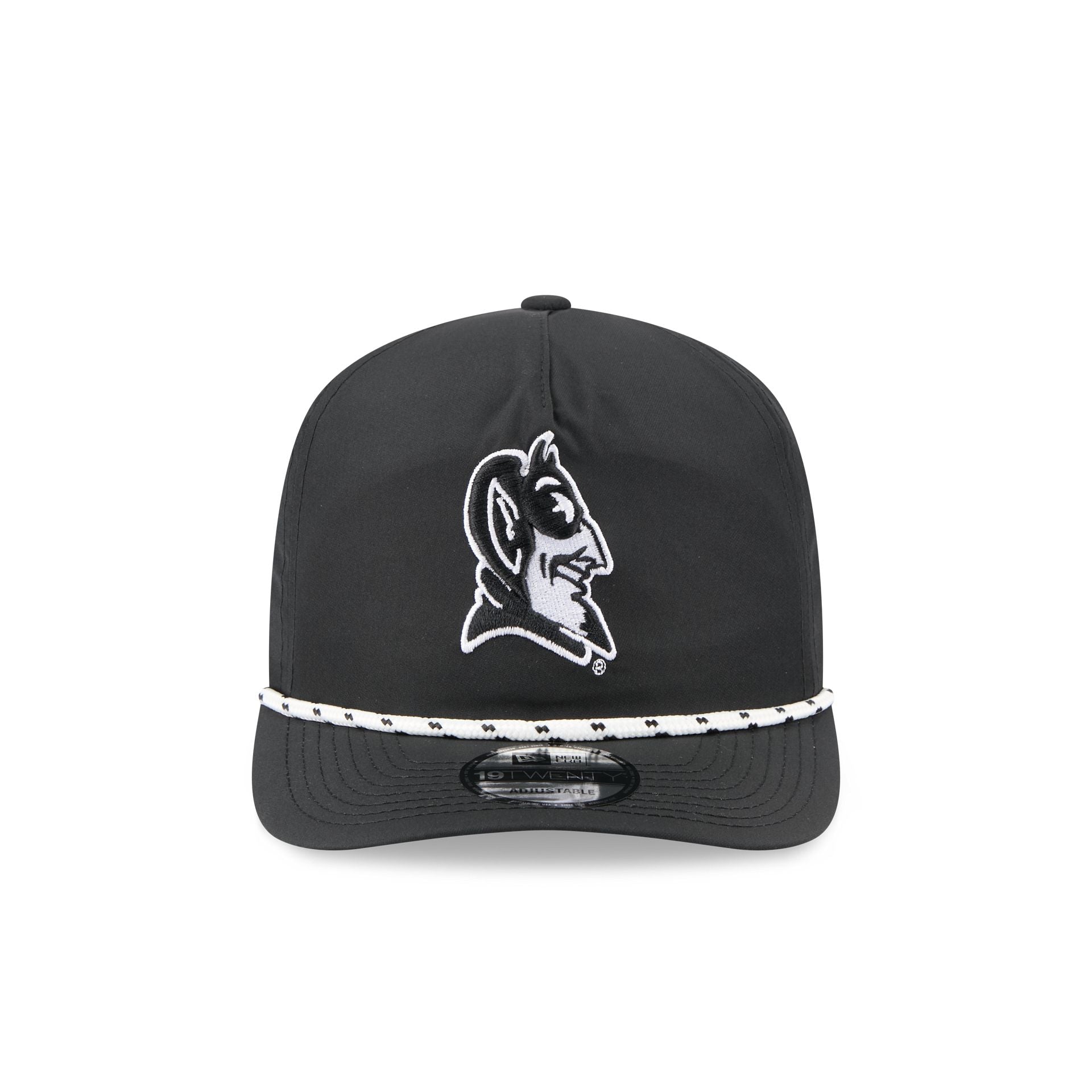 Duke Blue Devils Black and White Rope 19TWENTY Snapback Hat - Image 2