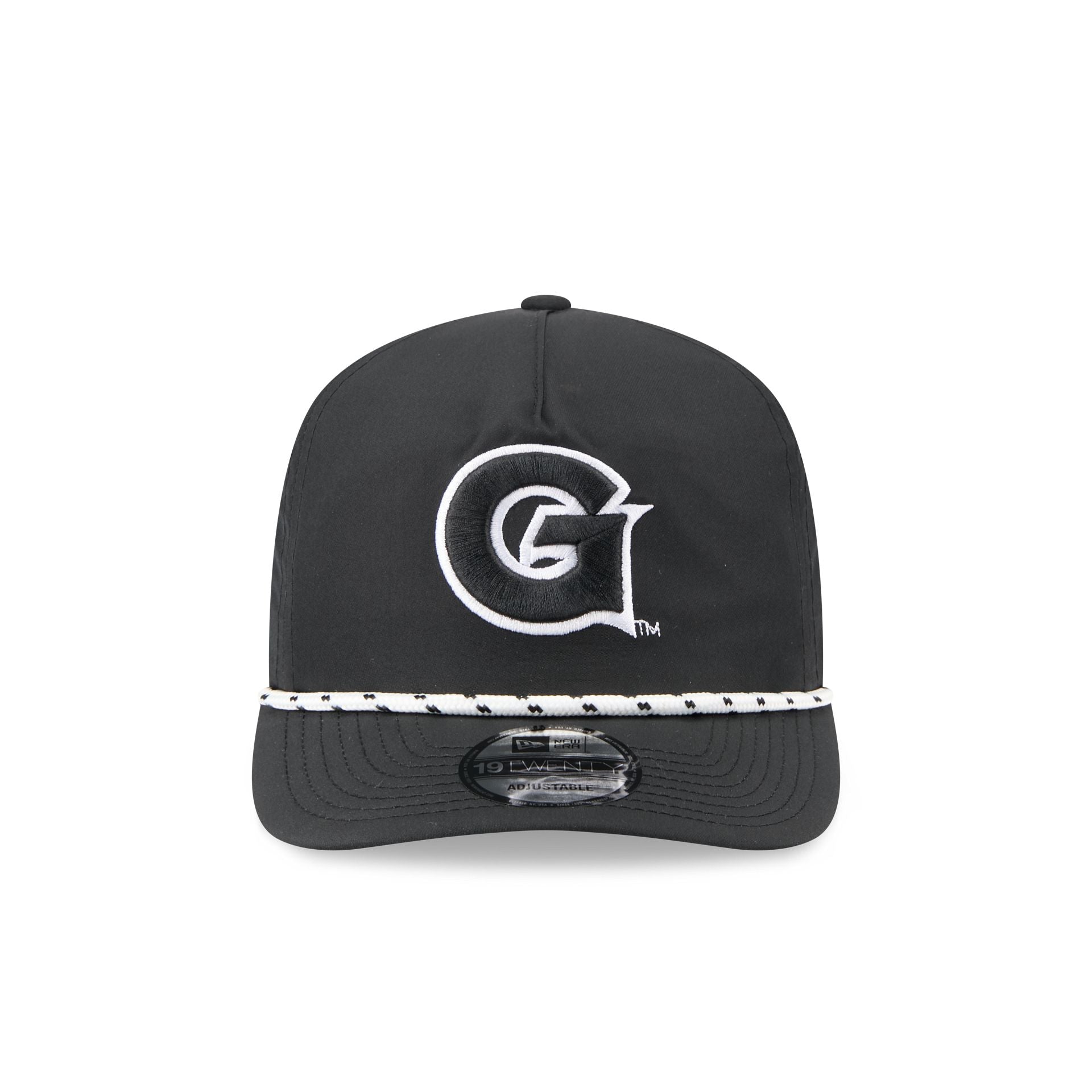 Georgetown Hoyas Black and White Rope 19TWENTY Snapback Hat - Image 2