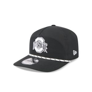 Ohio State Buckeyes Black and White Rope 19TWENTY Snapback Hat