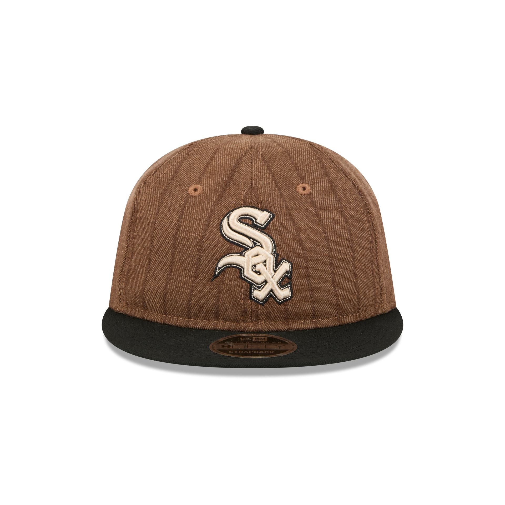 Chicago White Sox Three Looms Wool Pinstripe Retro Crown 9FIFTY Adjustable Hat - Image 2