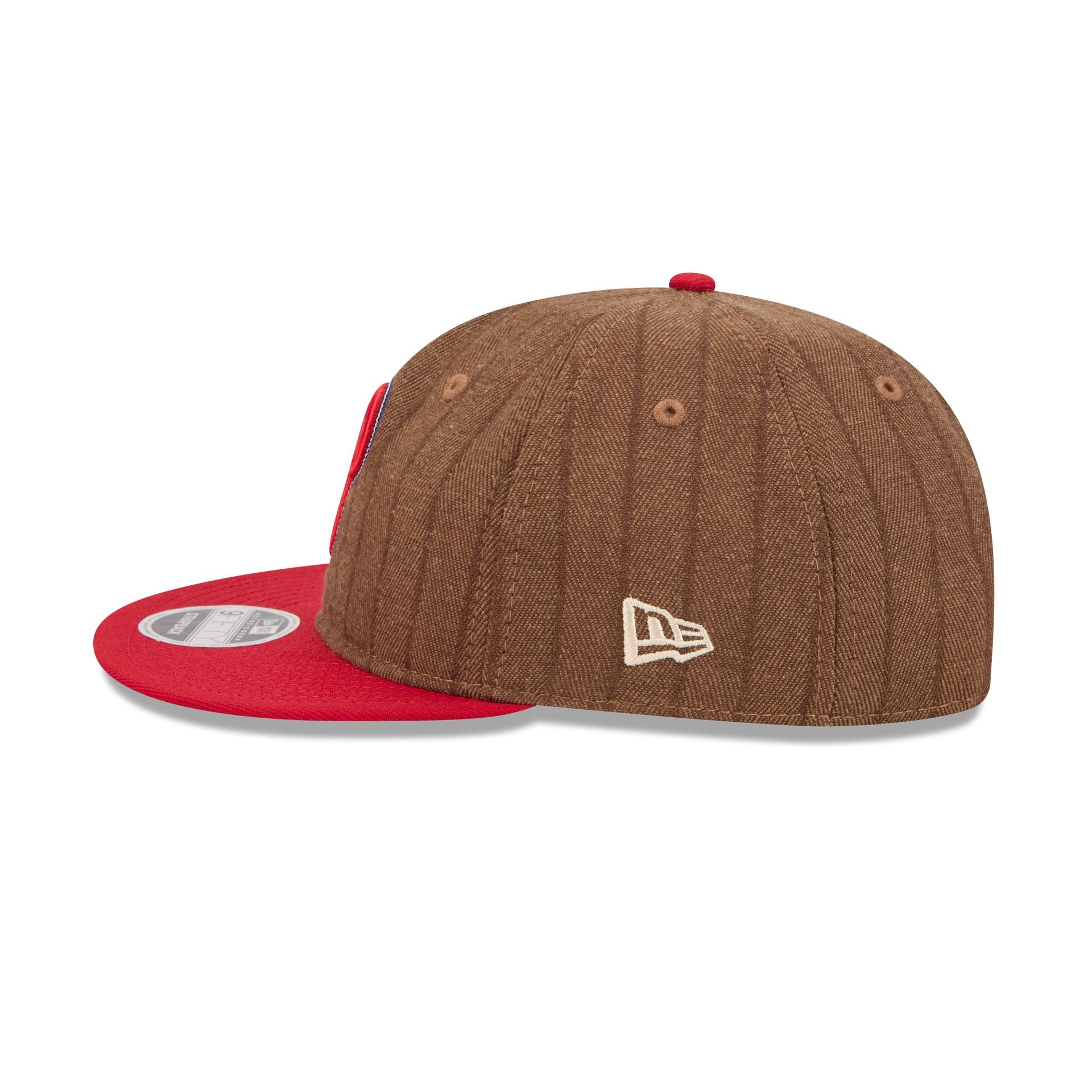 Philadelphia Phillies Three Looms Wool Pinstripe Retro Crown 9FIFTY Adjustable Hat - Image 5