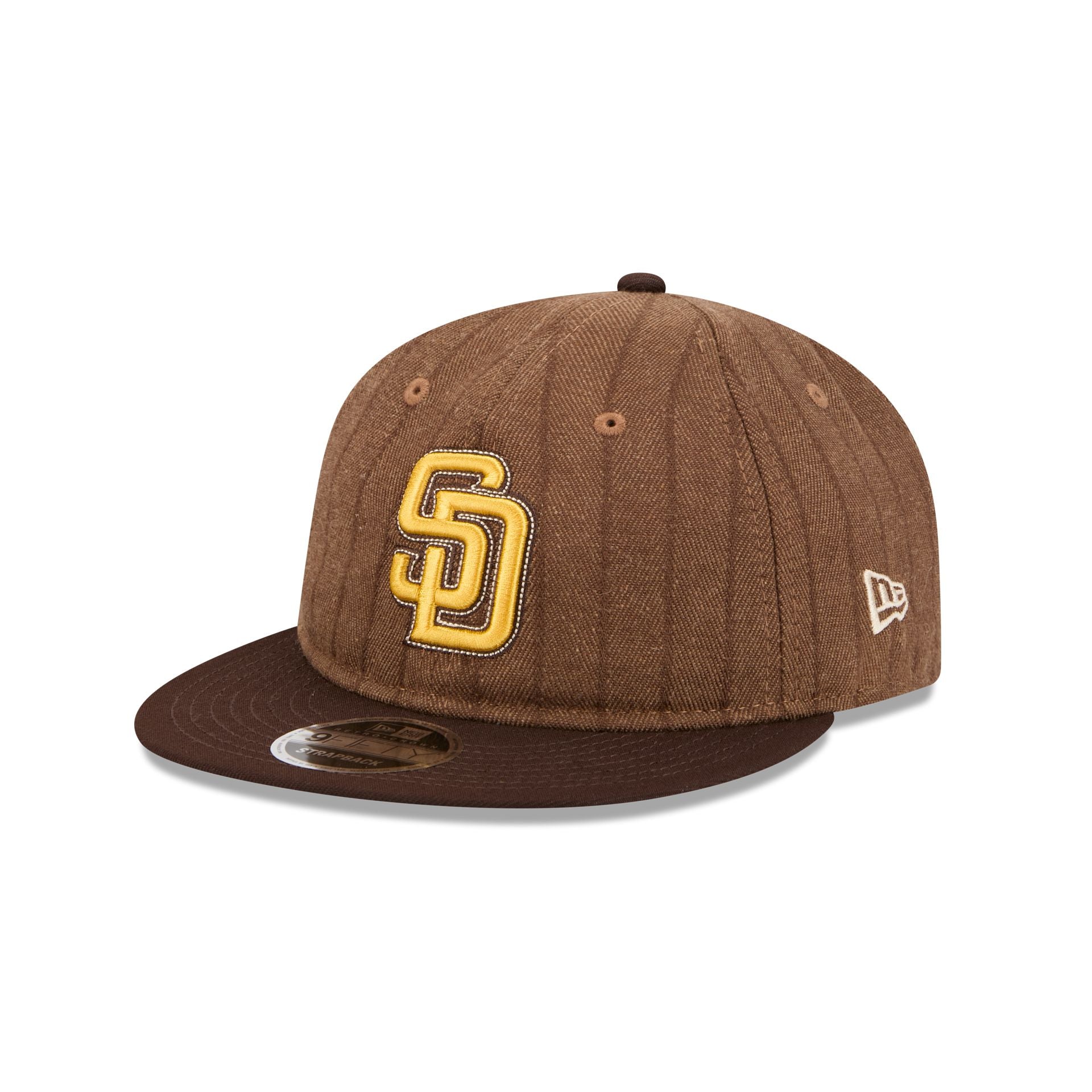 San Diego Padres Three Looms Wool Pinstripe Retro Crown 9FIFTY Adjustable Hat - Image 3