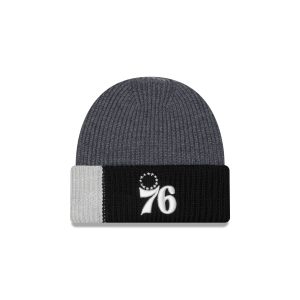 Philadelphia 76ers Merino Wool Color Block Cuff Knit Hat