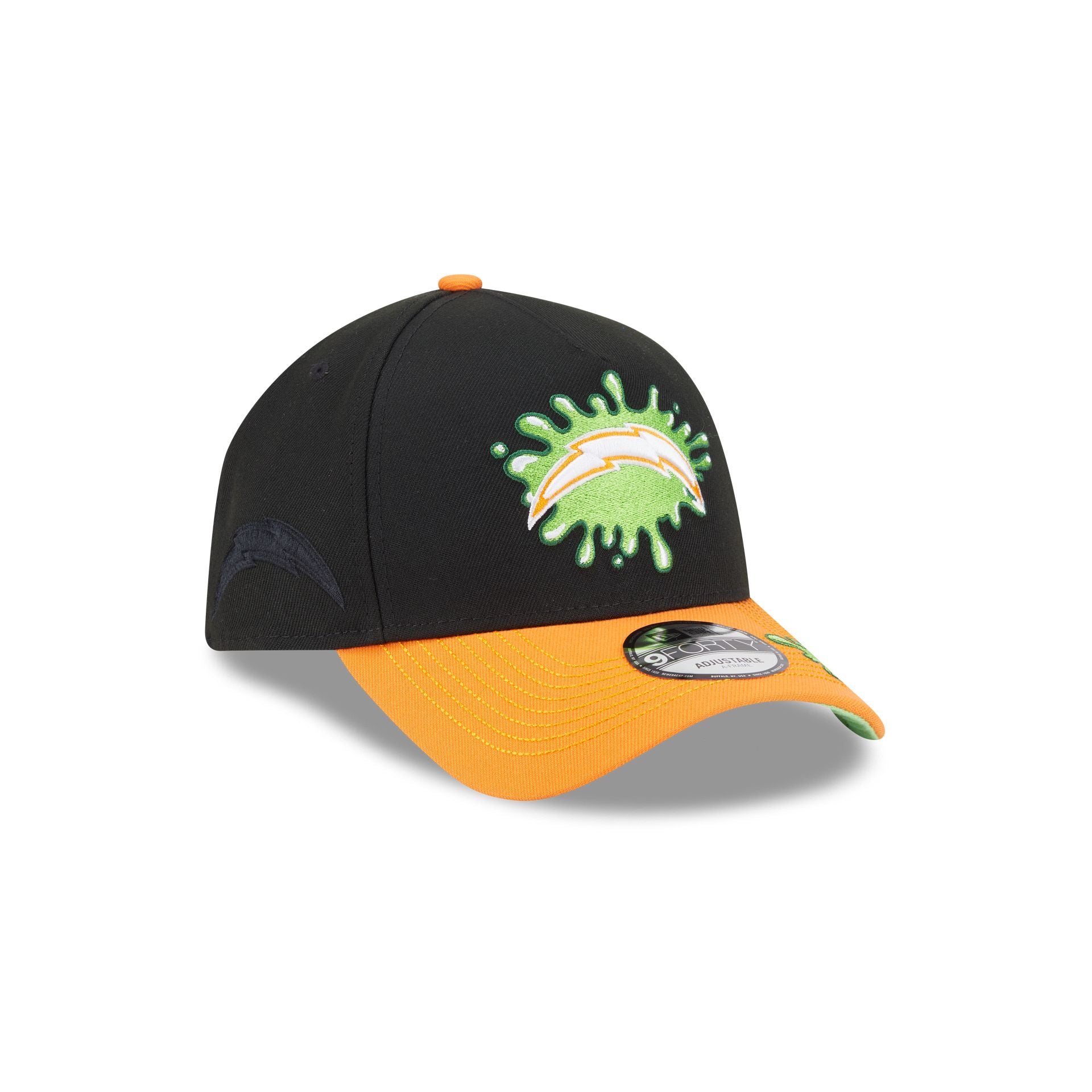 Nickelodeon Slime x Los Angeles Chargers 9FORTY A-Frame Snapback Hat - Image 3