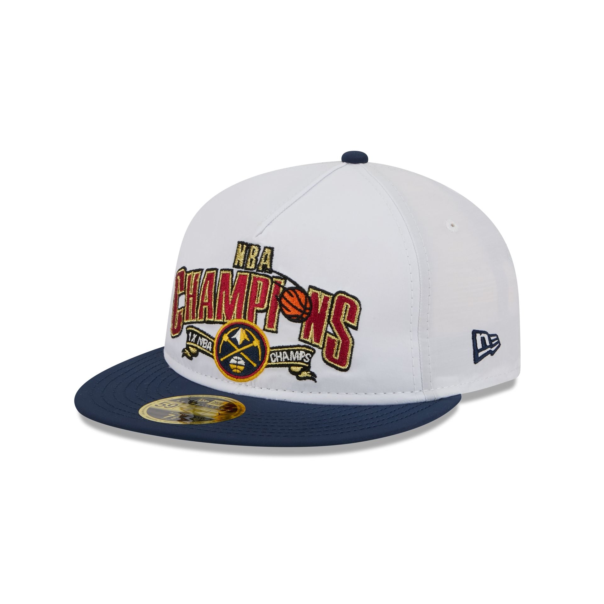 Denver Nuggets Champions White Retro Crown 59FIFTY Fitted Hat