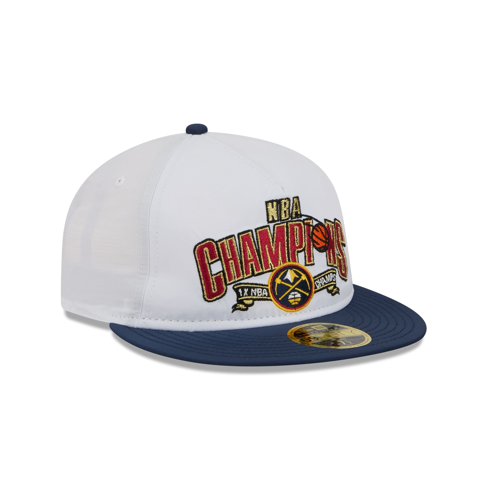 Denver Nuggets Champions White Retro Crown 59FIFTY Fitted Hat - Image 3