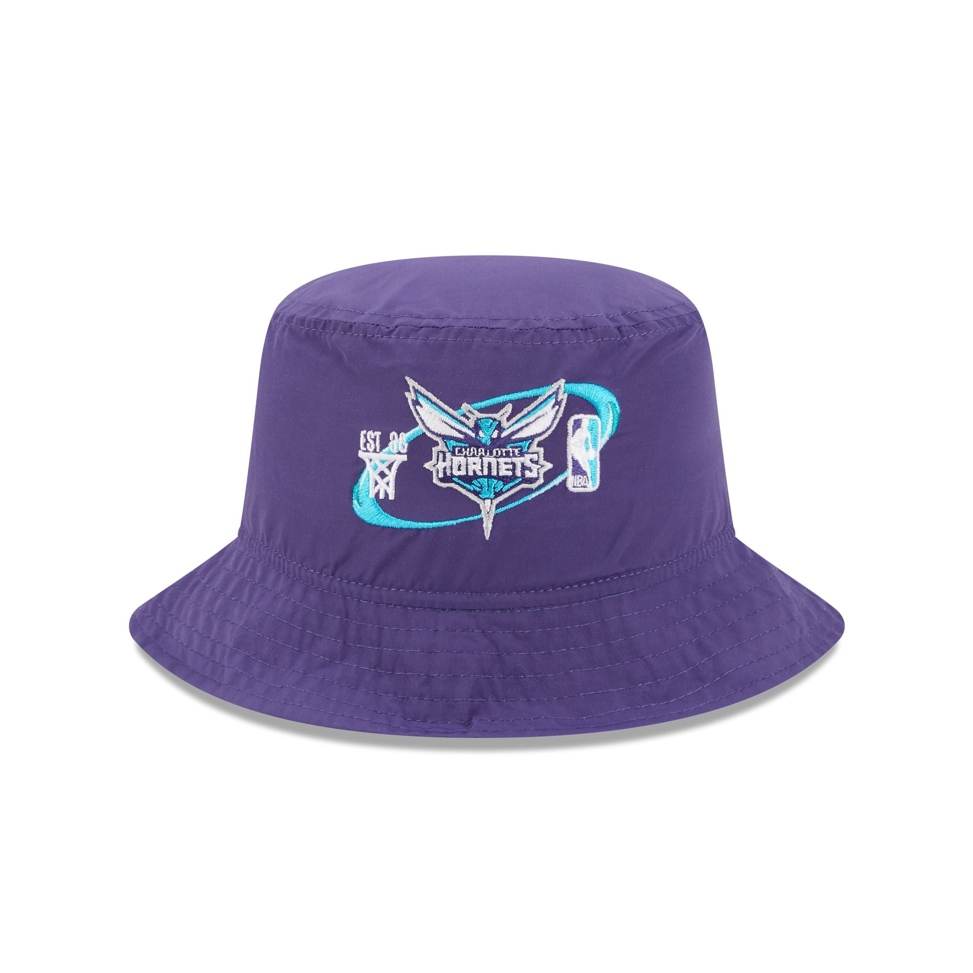 Charlotte Hornets Nylon Logo Bucket Hat - Image 2