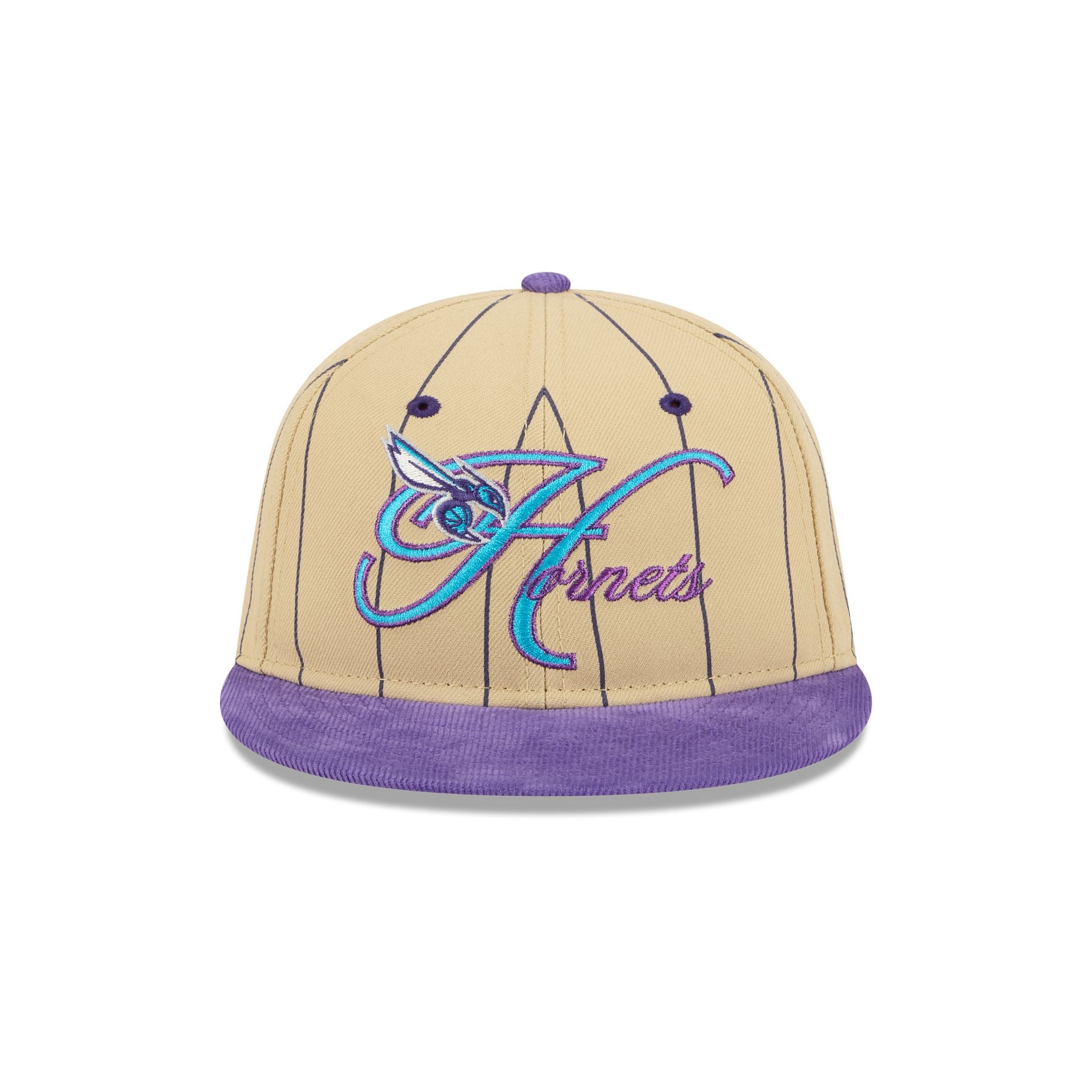 Charlotte Hornets Pinstripe Script Retro Crown 9FIFTY Adjustable Hat - Image 2