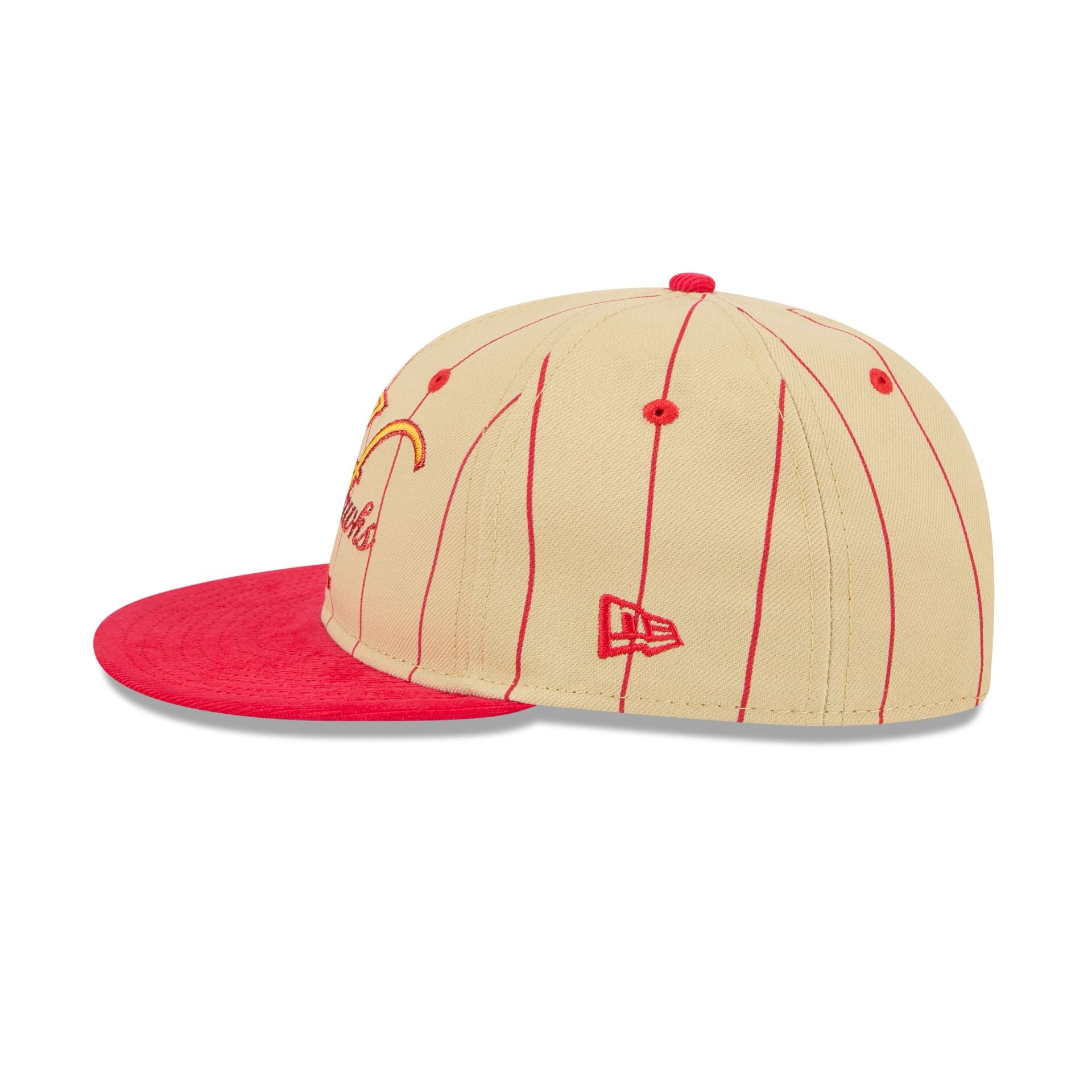Atlanta Hawks Pinstripe Script Retro Crown 9FIFTY Adjustable Hat - Image 4