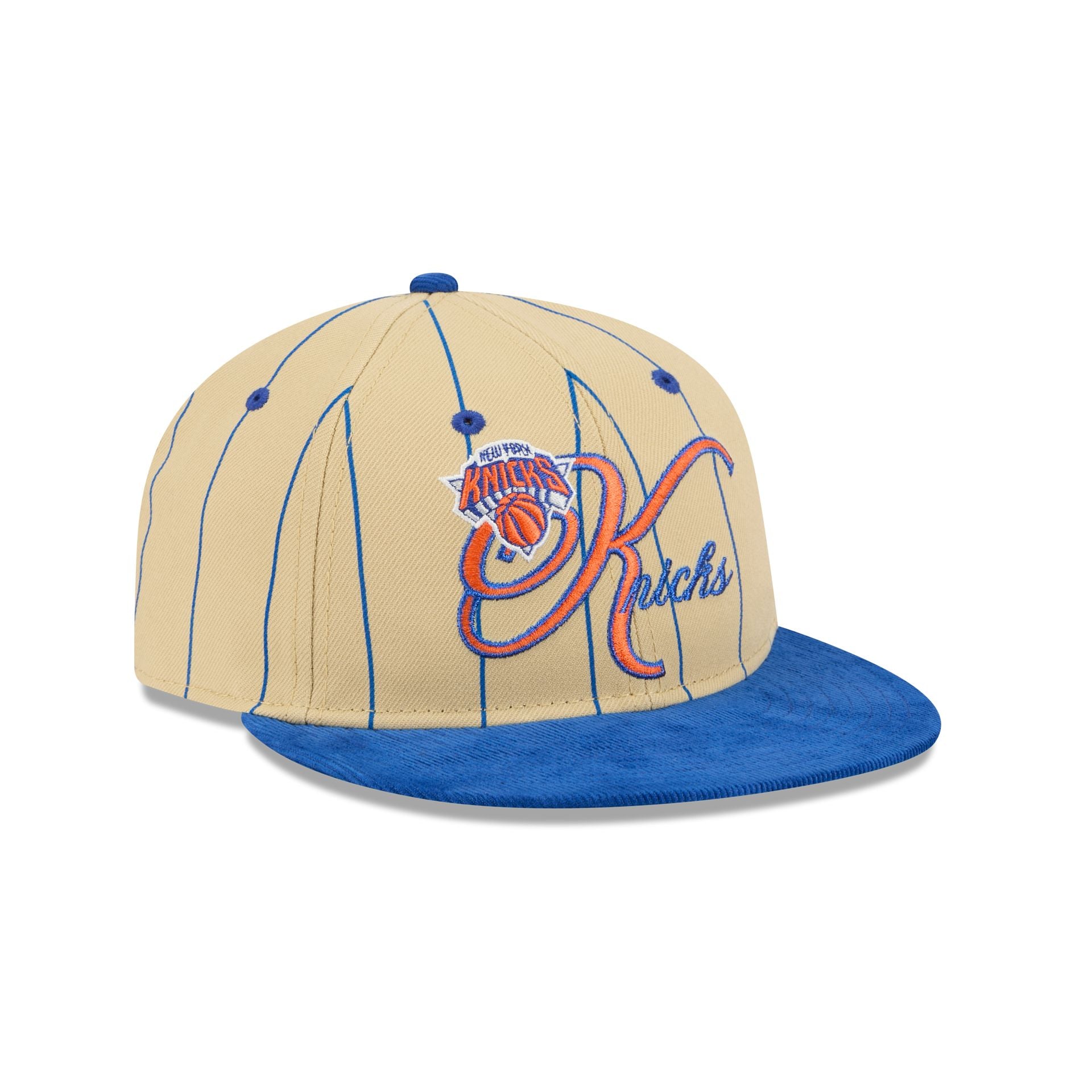 New York Knicks Pinstripe Script Retro Crown 9FIFTY Adjustable Hat - Image 3
