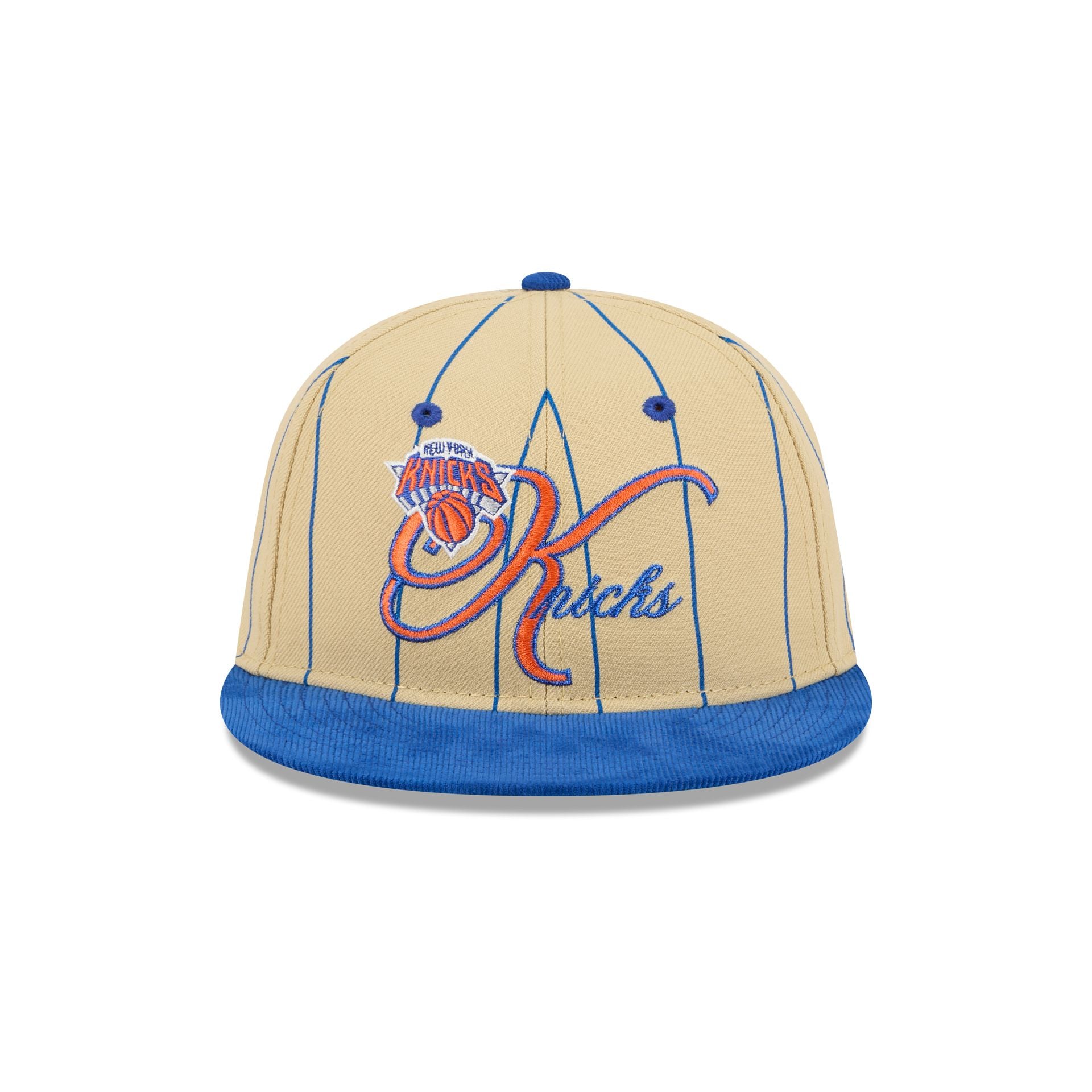 New York Knicks Pinstripe Script Retro Crown 9FIFTY Adjustable Hat - Image 2