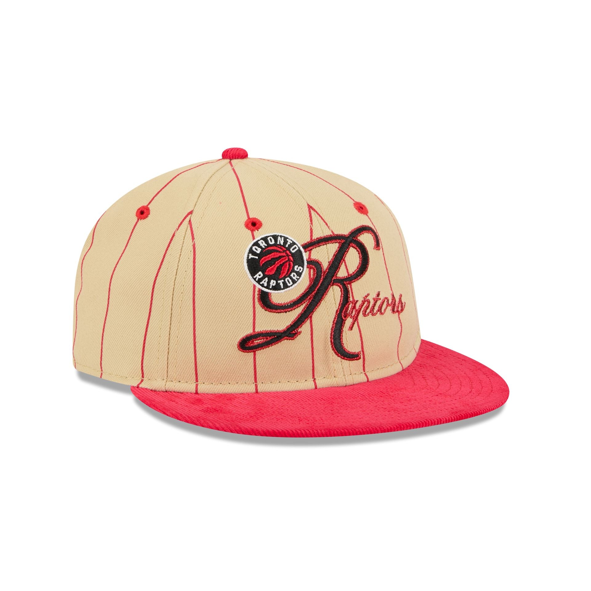 Toronto Raptors Pinstripe Script Retro Crown 9FIFTY Adjustable Hat - Image 3