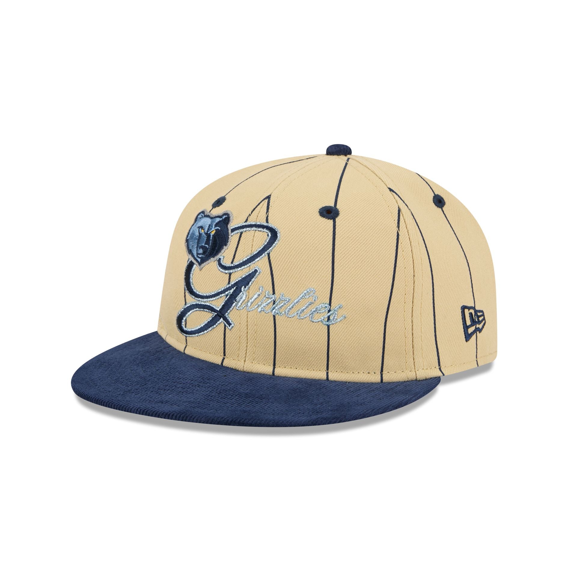 Memphis Grizzlies Pinstripe Script Retro Crown 9FIFTY Adjustable Hat