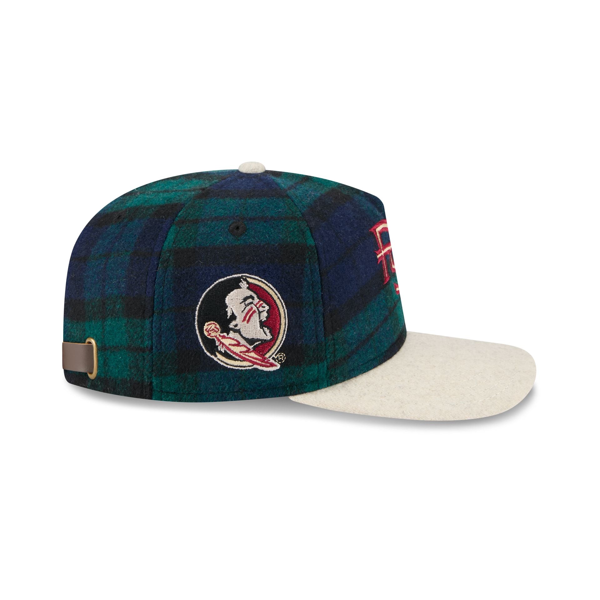 Florida State Seminoles Plaid Letterman 19TWENTY Adjustable Hat - Image 4
