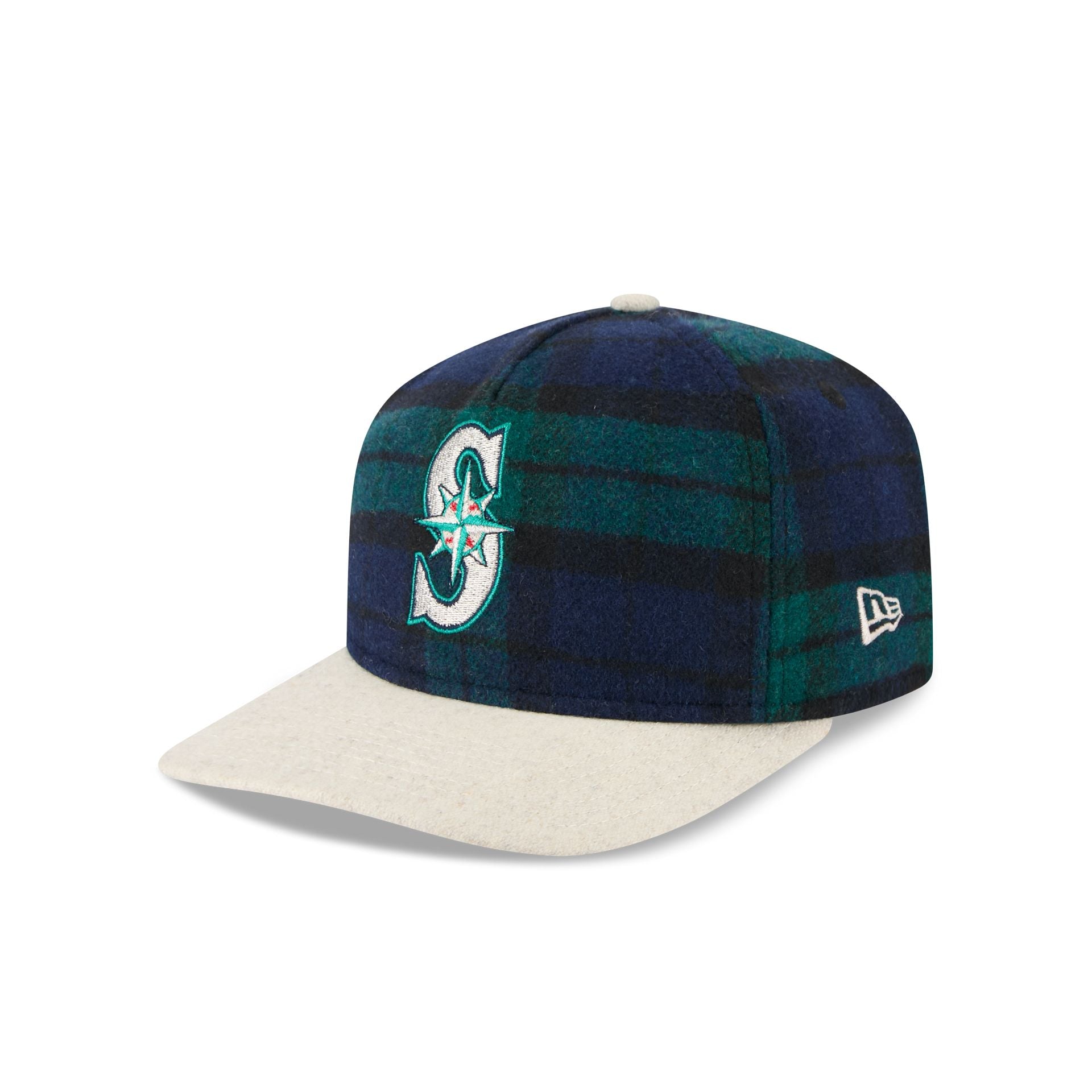 Seattle Mariners Plaid Letterman 19TWENTY Adjustable Hat - Image 3